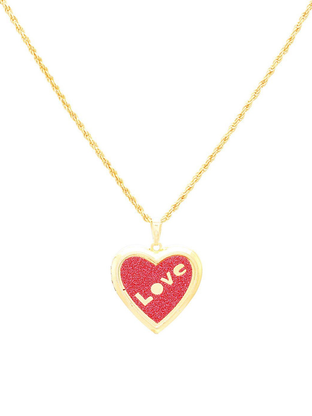 

MEMOIR Gold-Plated Love Openable Heart Pendant With Chain