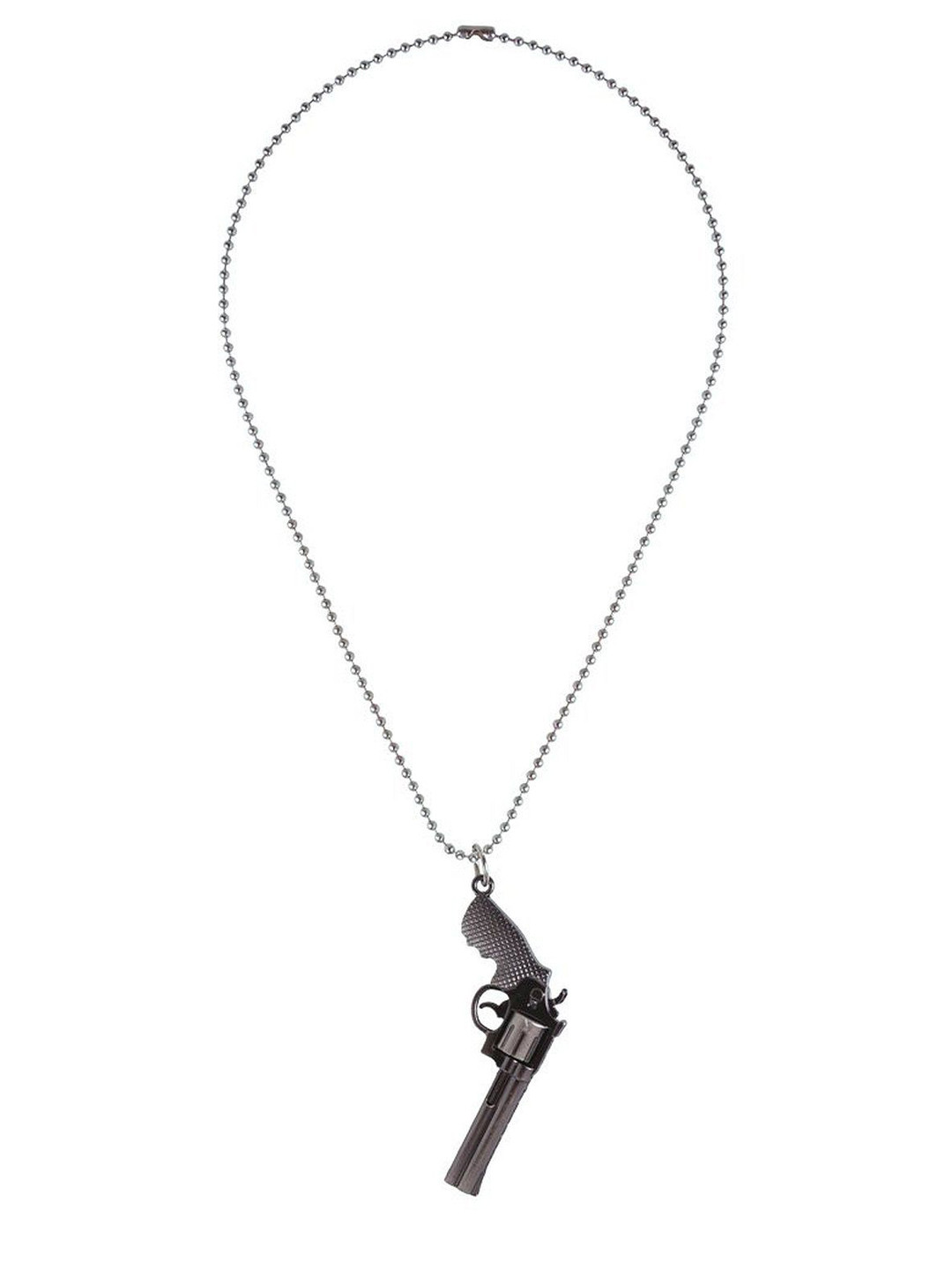 

MEMOIR Silver-Plated Gun Shaped Pendant With Chain