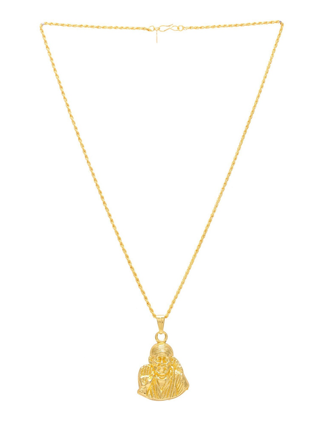 

MEMOIR Gold-Plated Sai Baba Pendant With Chain