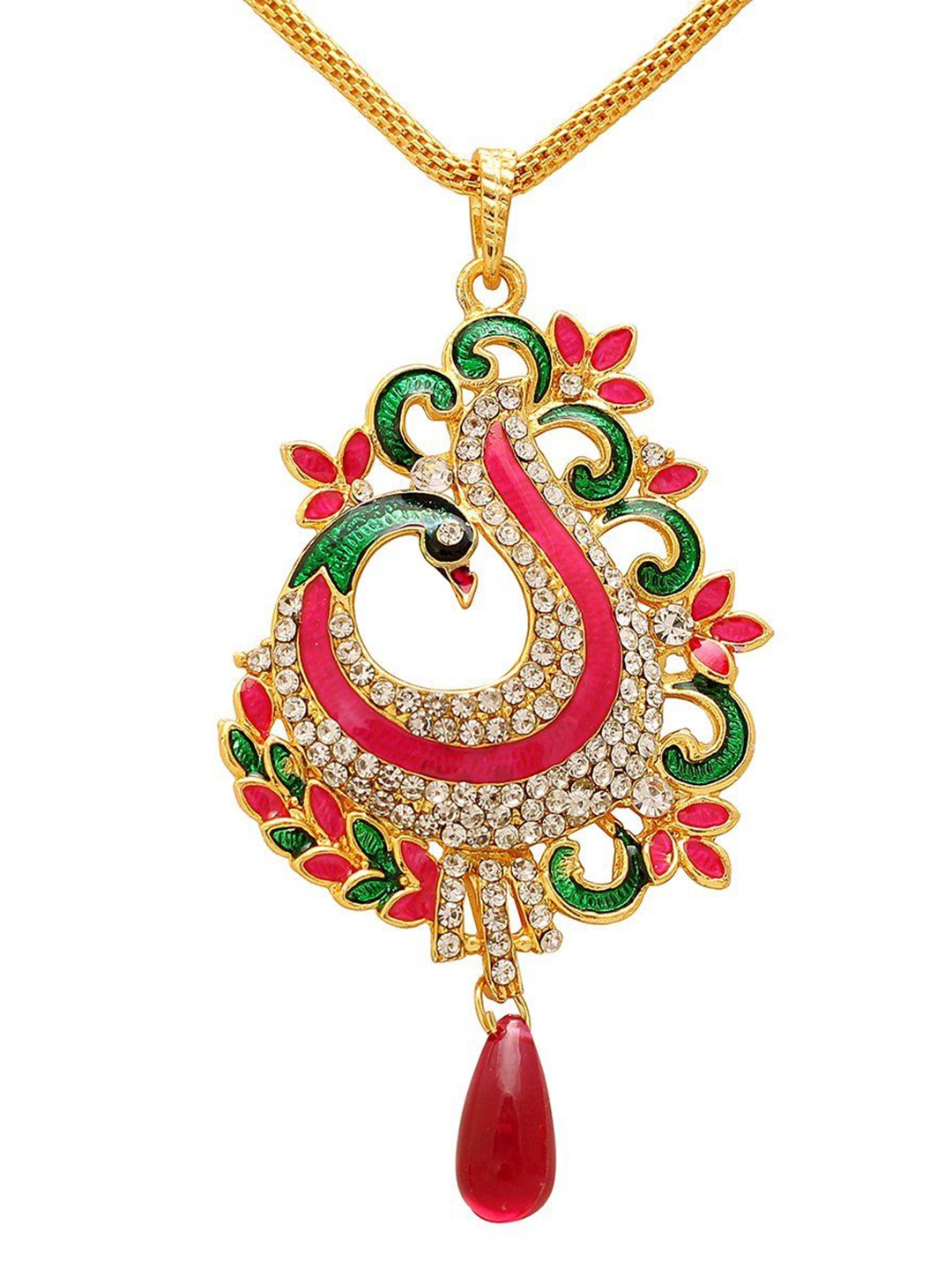 

MEMOIR Gold-Plated Kundan Stone Studded Jewellery Set
