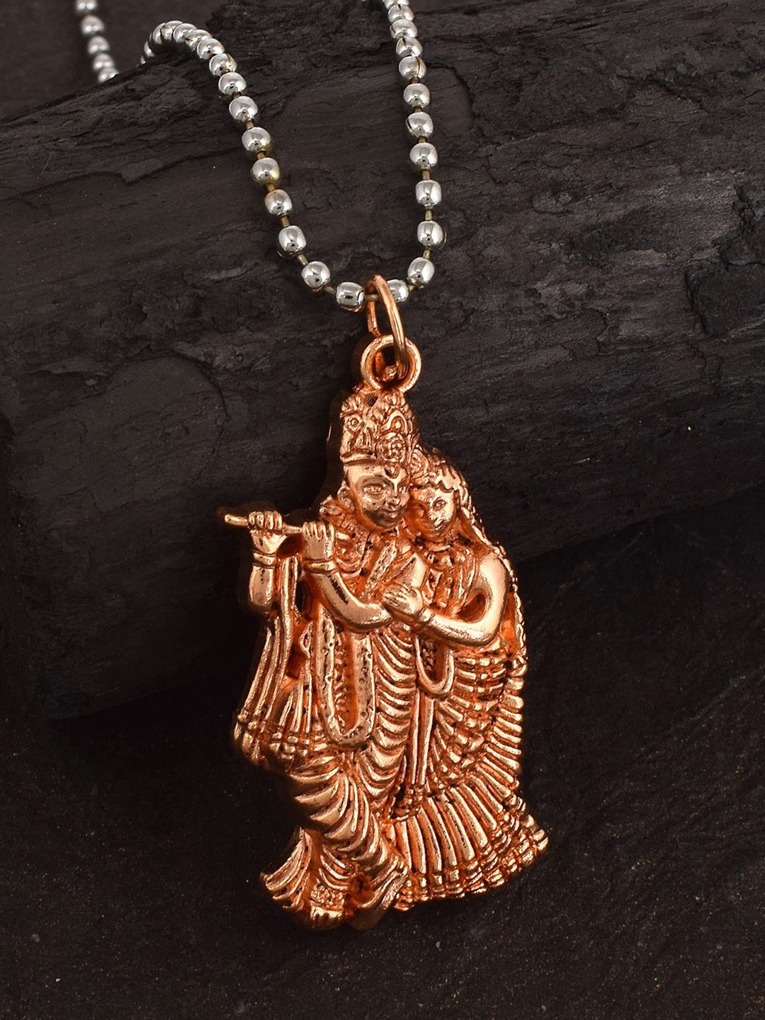 

MEMOIR Rose Gold-Plated Contemporary Pendant With Chain
