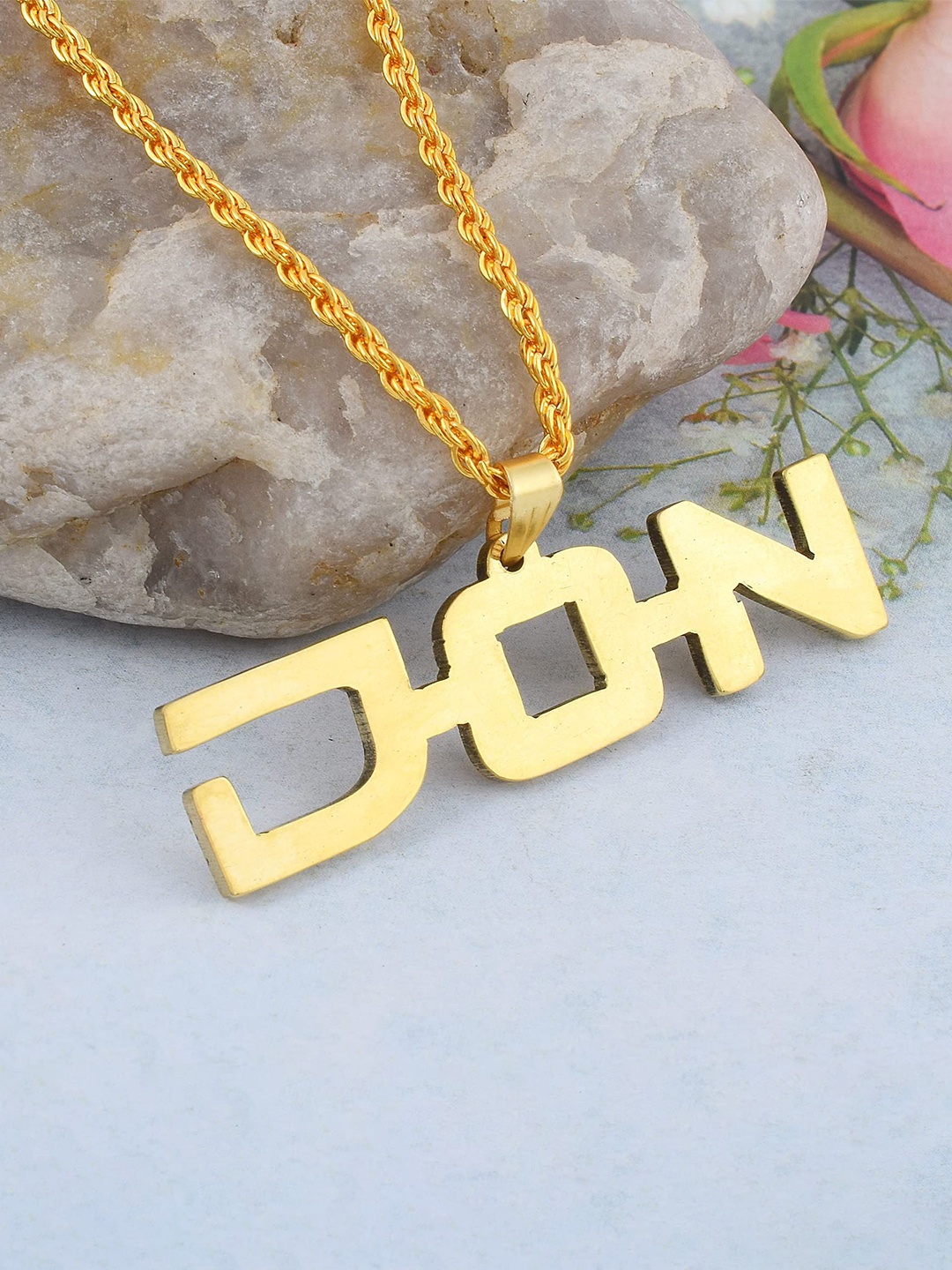 

MEMOIR Unisex Gold-Plated Pendant With Chain