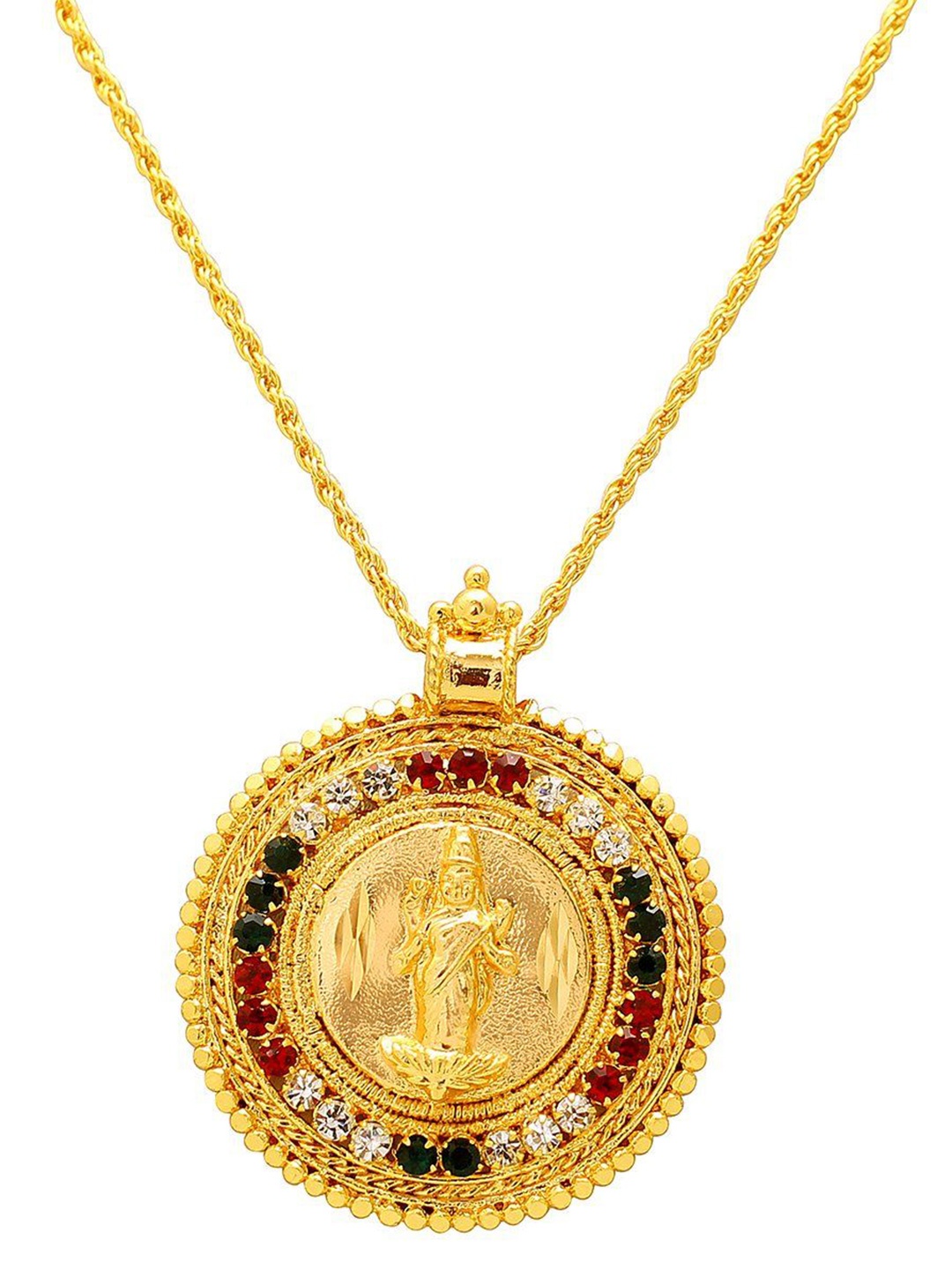 

MEMOIR Unisex Gold-Plated Cubic Zirconia Stone Studded Minimal Chain