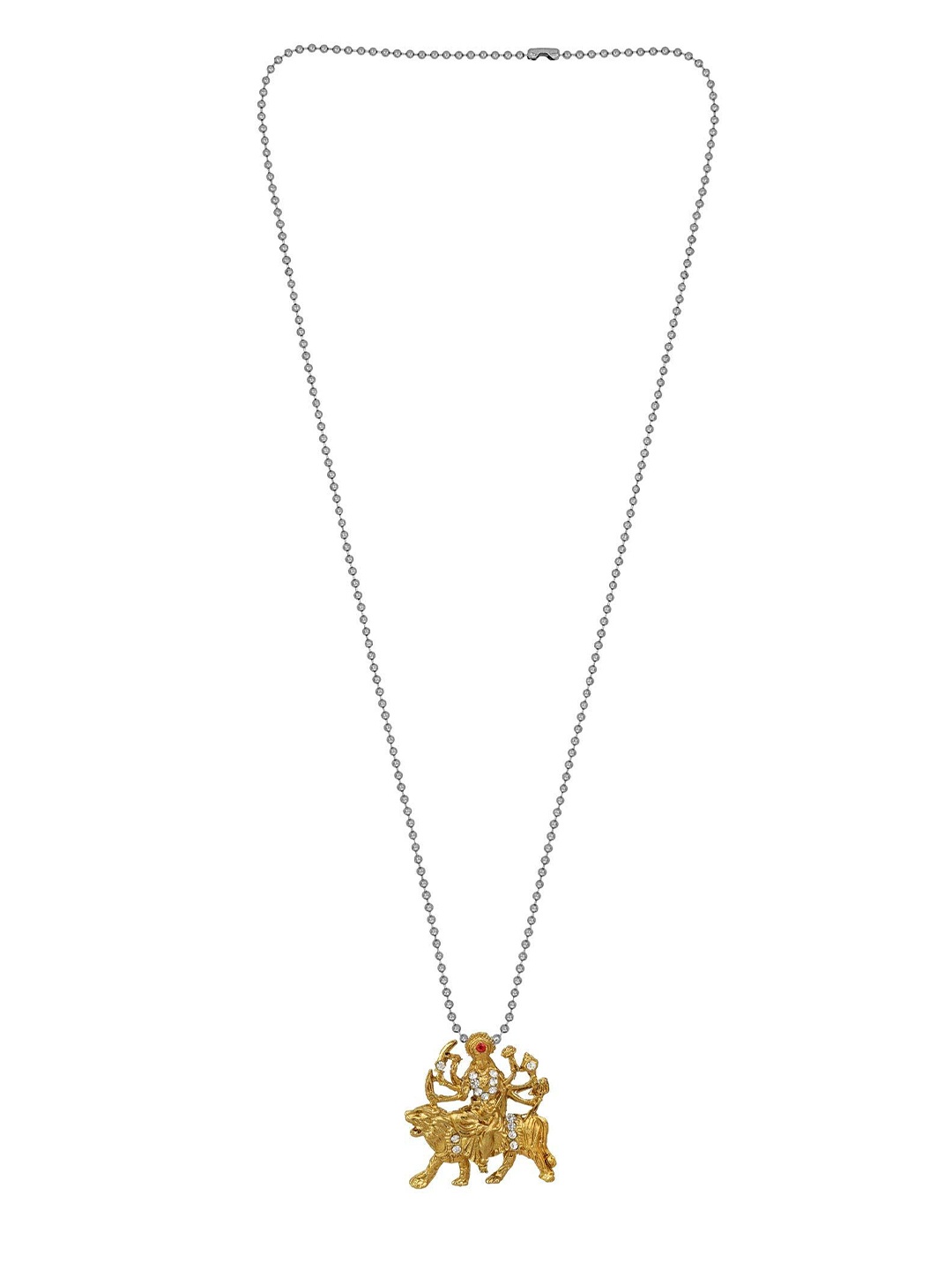 

MEMOIR Brass-Plated Durga Maa Pendant Chain, Gold