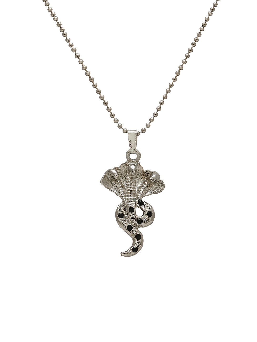 

MEMOIR Silver-Plated CZ-Studded Religious Pendant