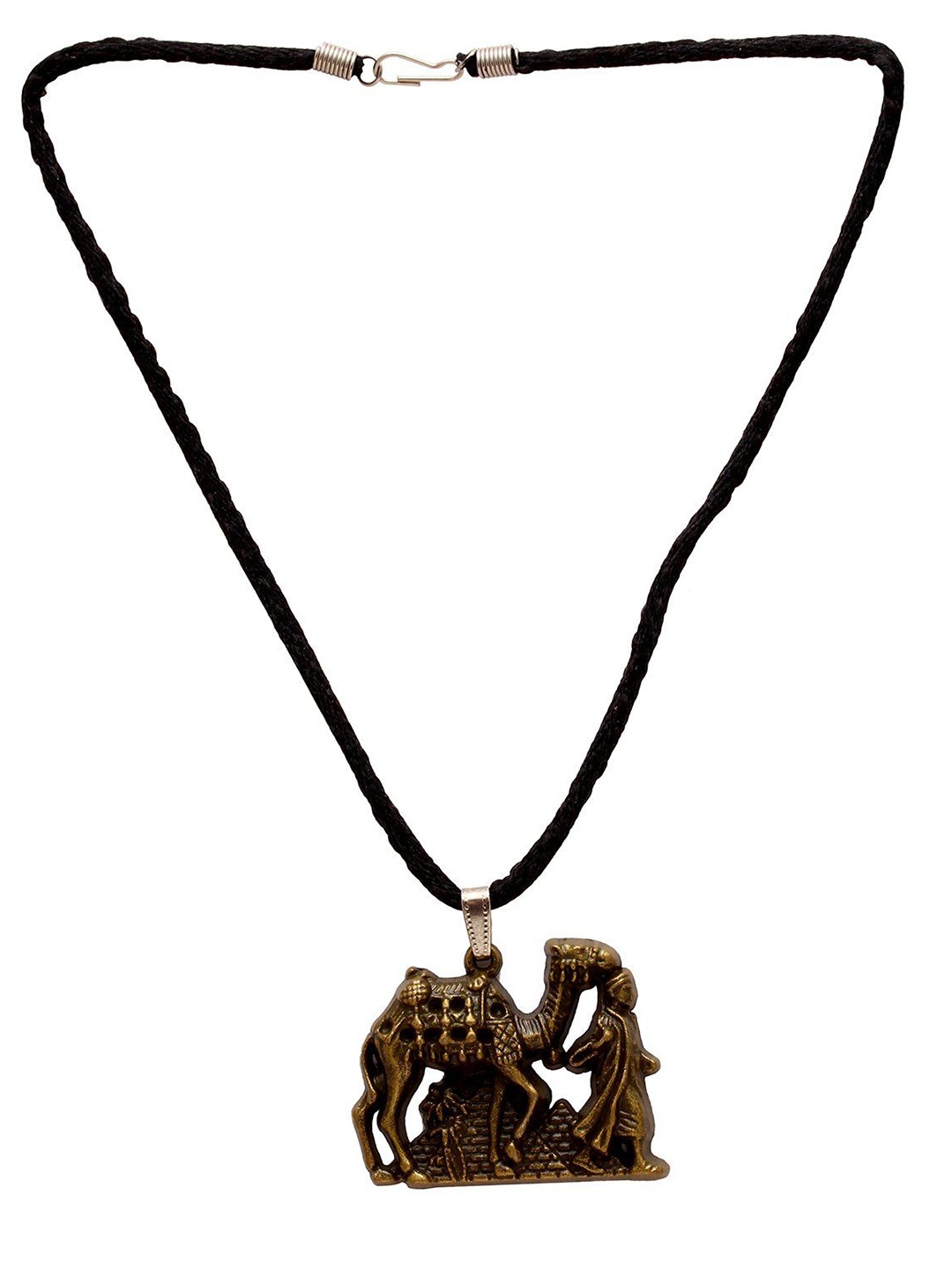 

MEMOIR Brass-Plated Camel Pendant, Brown