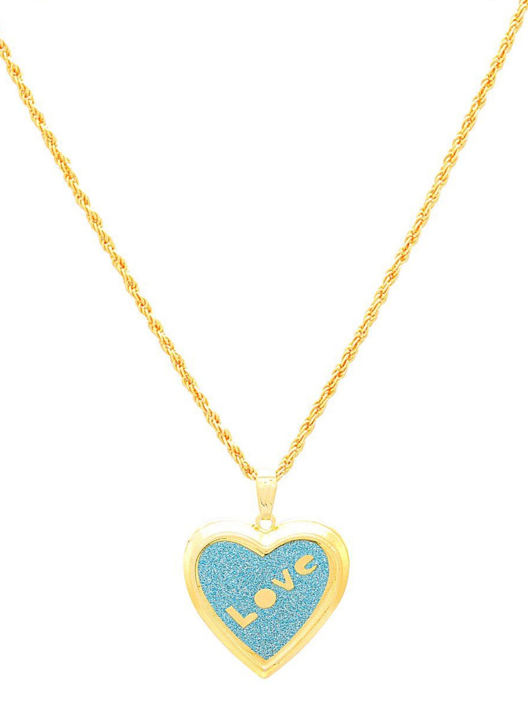

MEMOIR Gold Plated Heart Shaped Pendant With Chain