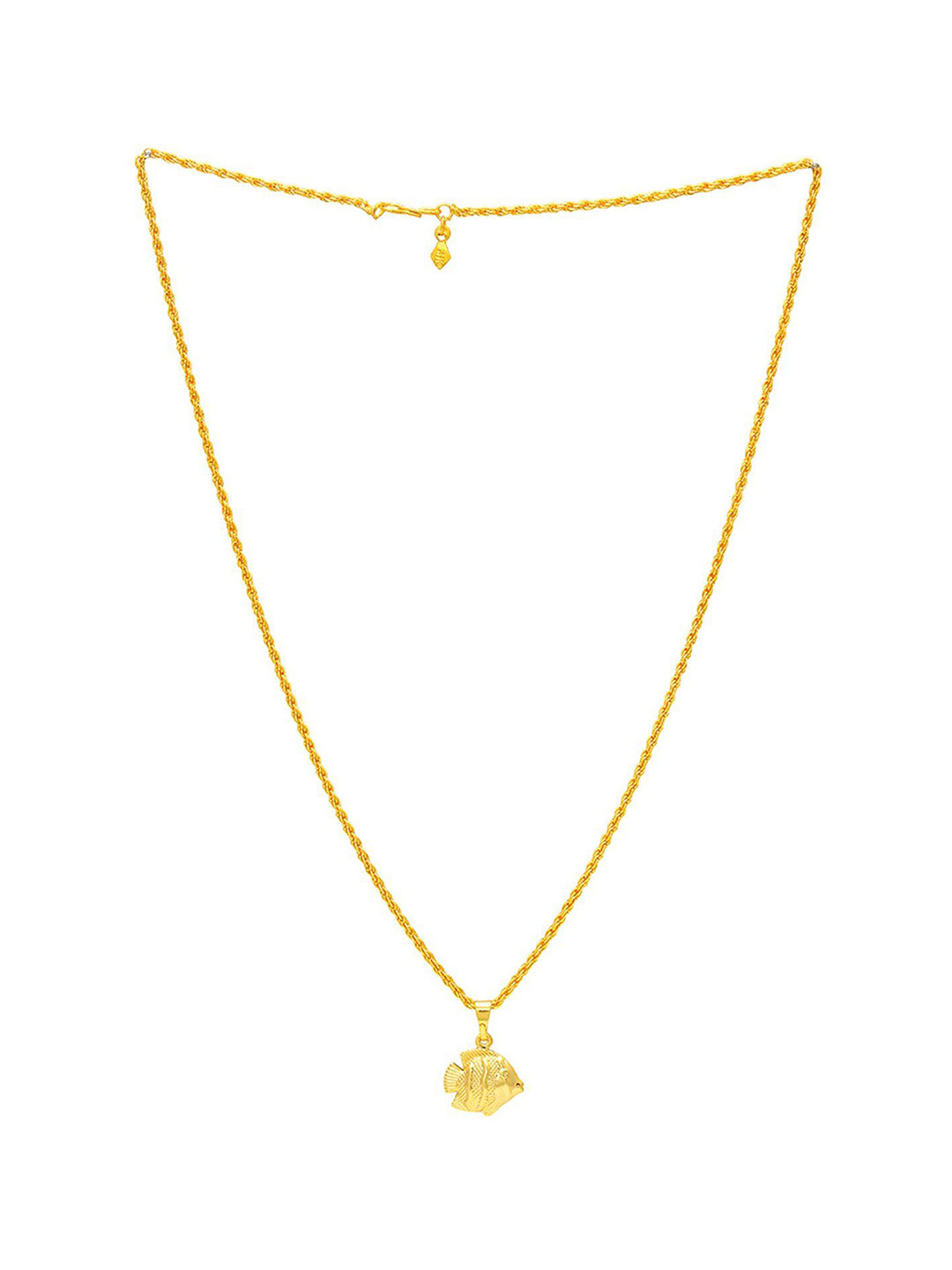 

MEMOIR Gold-Plated Fish Shaped Pendant With Chain