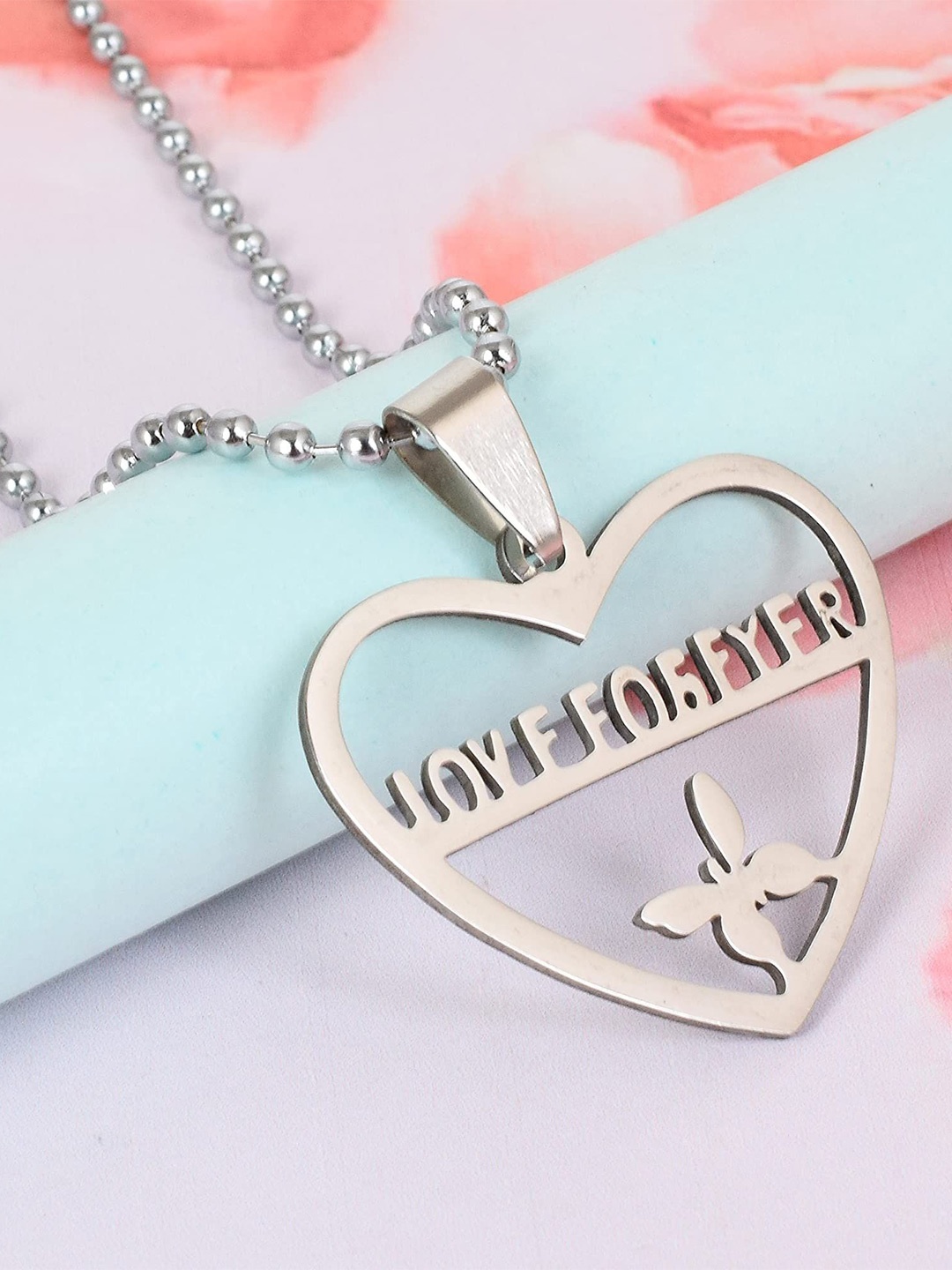 

MEMOIR Silver-Plated Heart Shaped Pendant