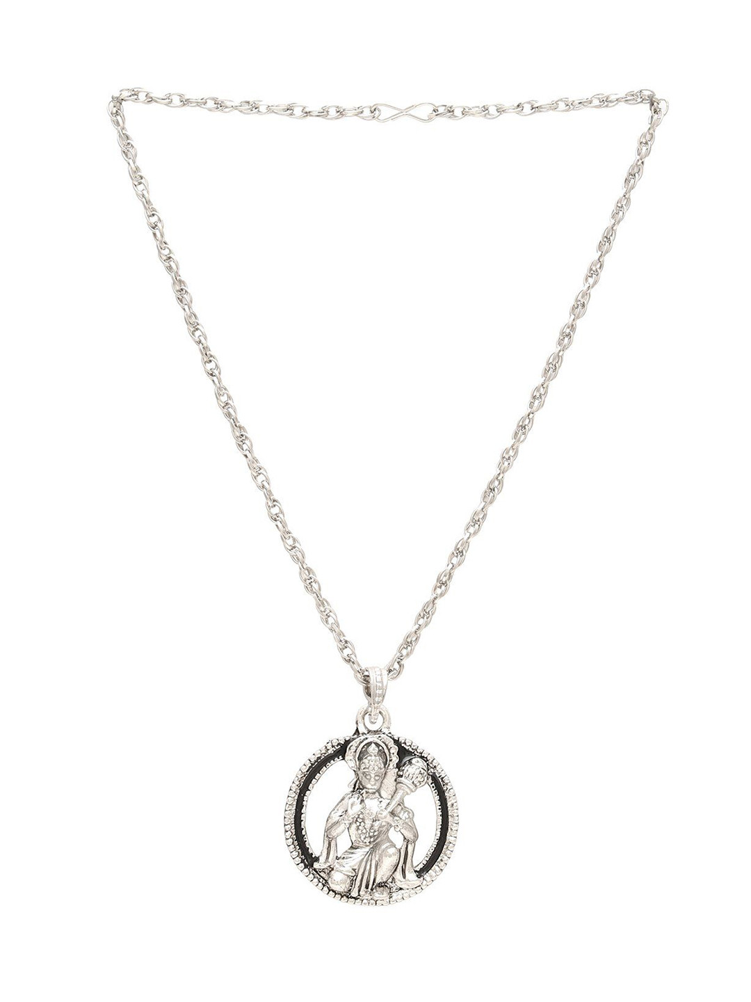 

MEMOIR Silver-Plated Circular Pendant with Chain