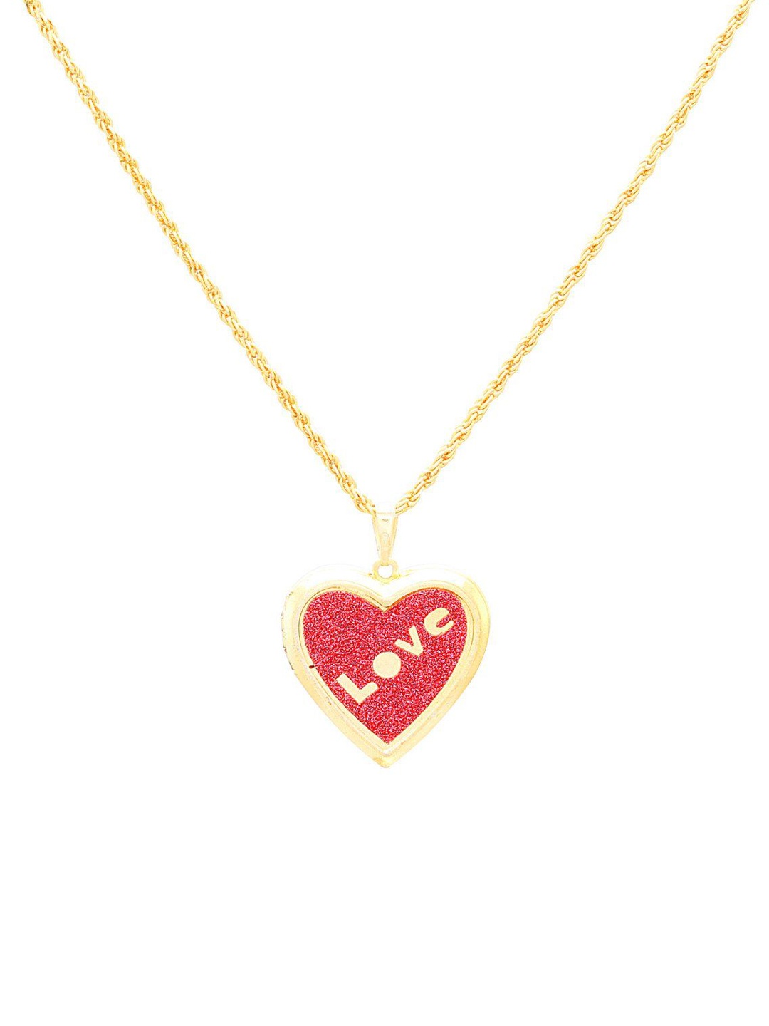 

MEMOIR Gold Plated Heart Shaped Pendant With Chain