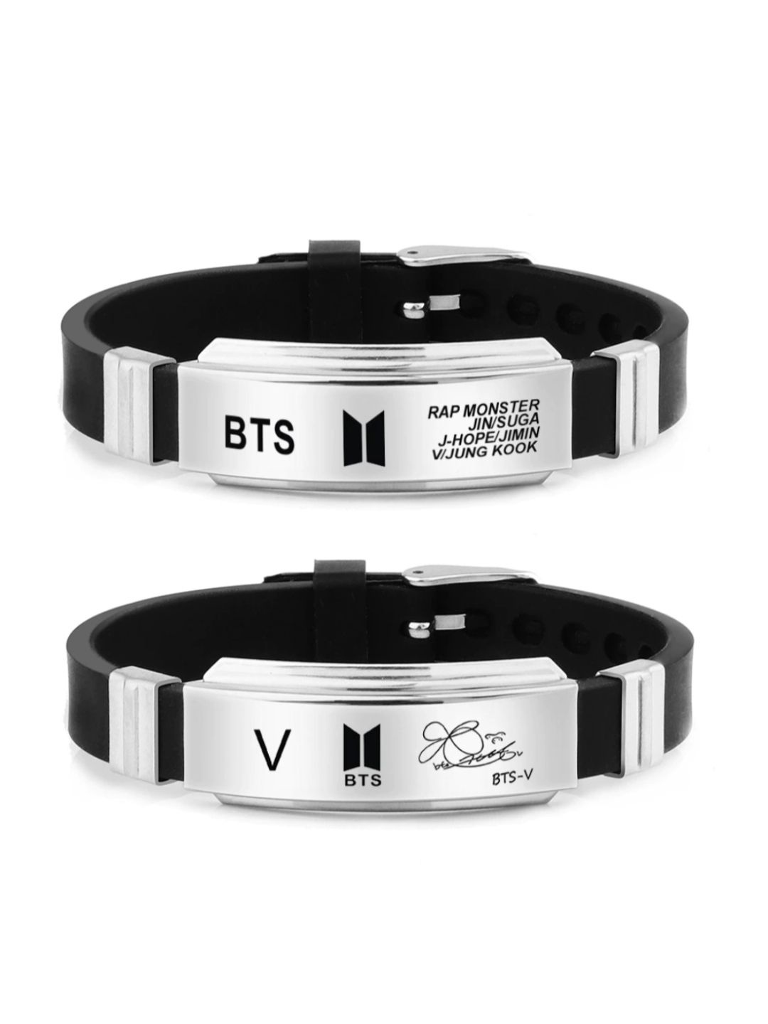 

DIVASTRI Set Of 2 Silver-Plated Wraparound Bracelet