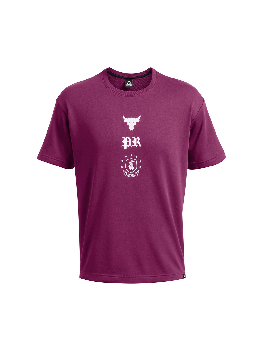 

UNDER ARMOUR Men Graphic Printed Round Neck Cotton T-shirt, Pink