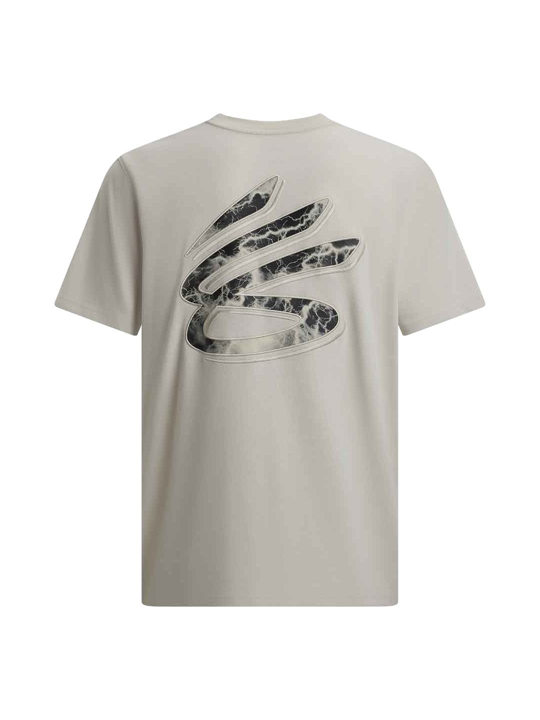 

UNDER ARMOUR Men Graphic Printed Round Neck Cotton T-shirt, Off white