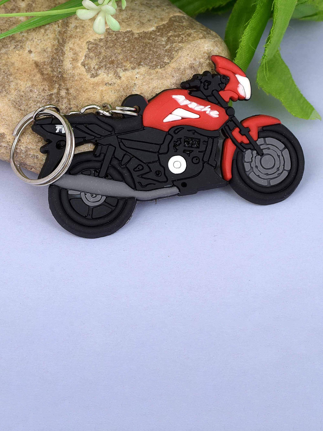 

MEMOIR TVS Apache Bike Key chain, Black