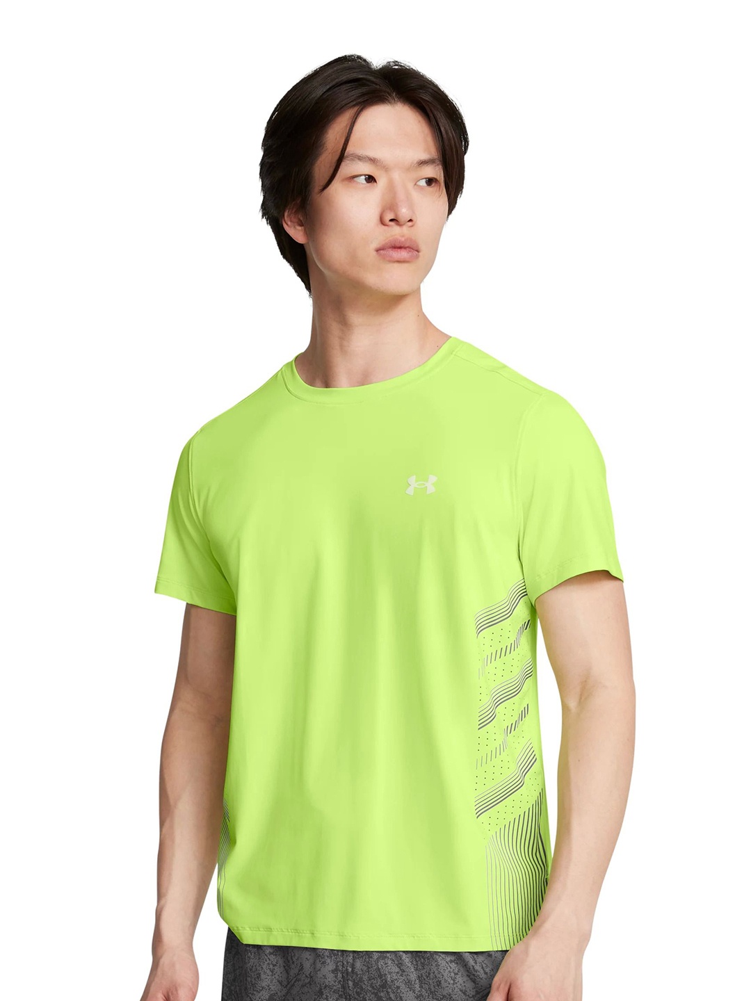 

UNDER ARMOUR Men Solid Round Neck T-shirt, Green