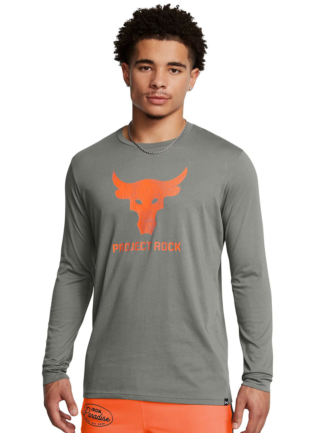 

UNDER ARMOUR Men Graphic Printed Round Neck Cotton T-shirt, Grey