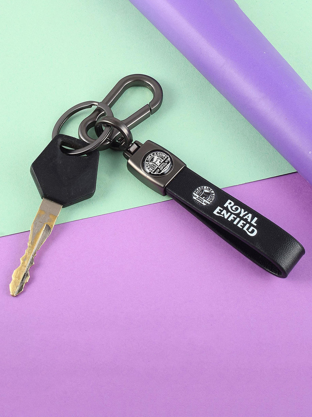 

MEMOIR Royal Enfield Bike Key chain, Black