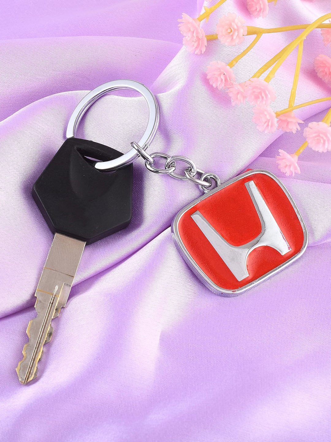 

MEMOIR Honda Key chain, Silver