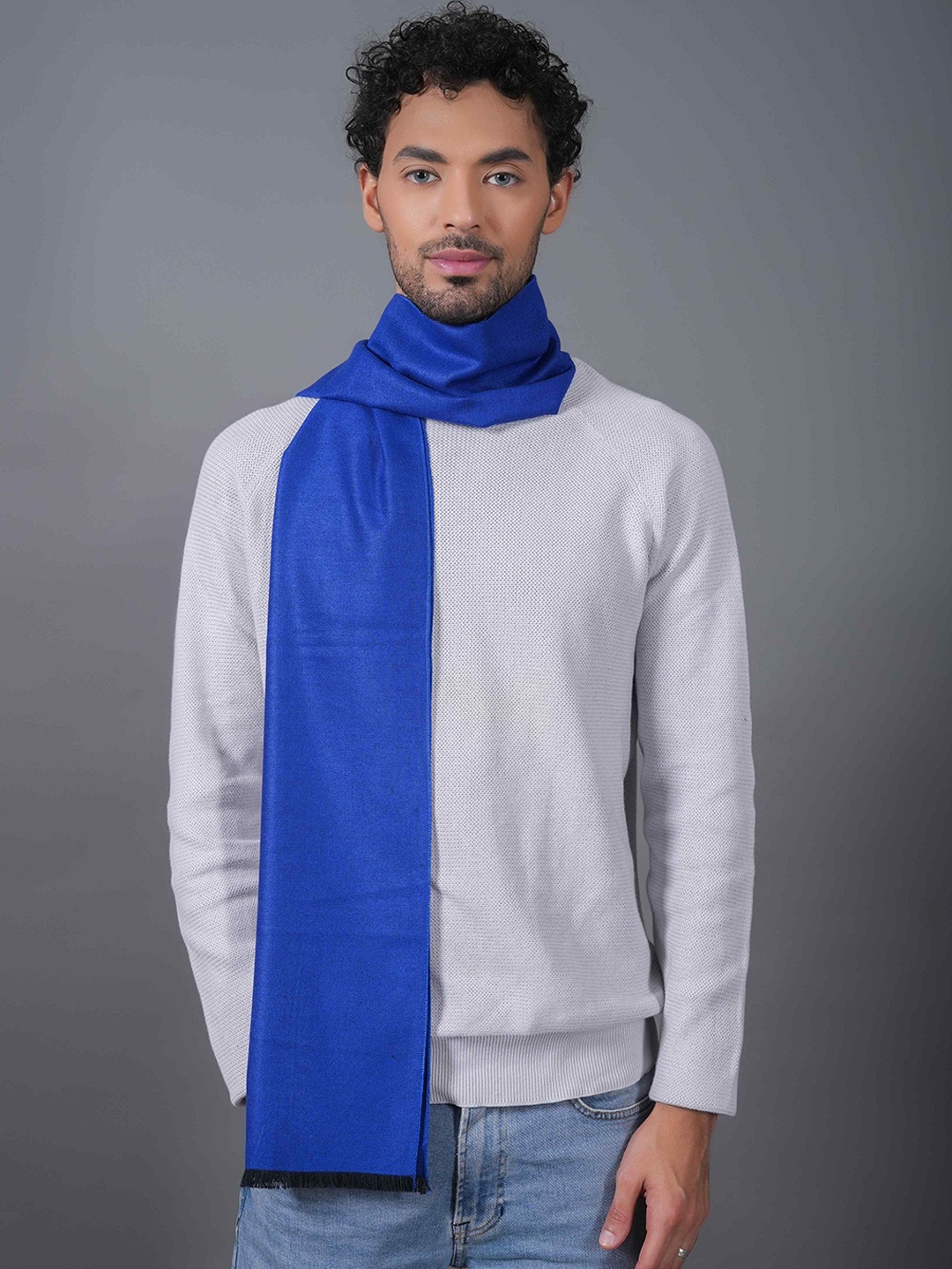 

Tossido Unisex Solid Muffler, Blue