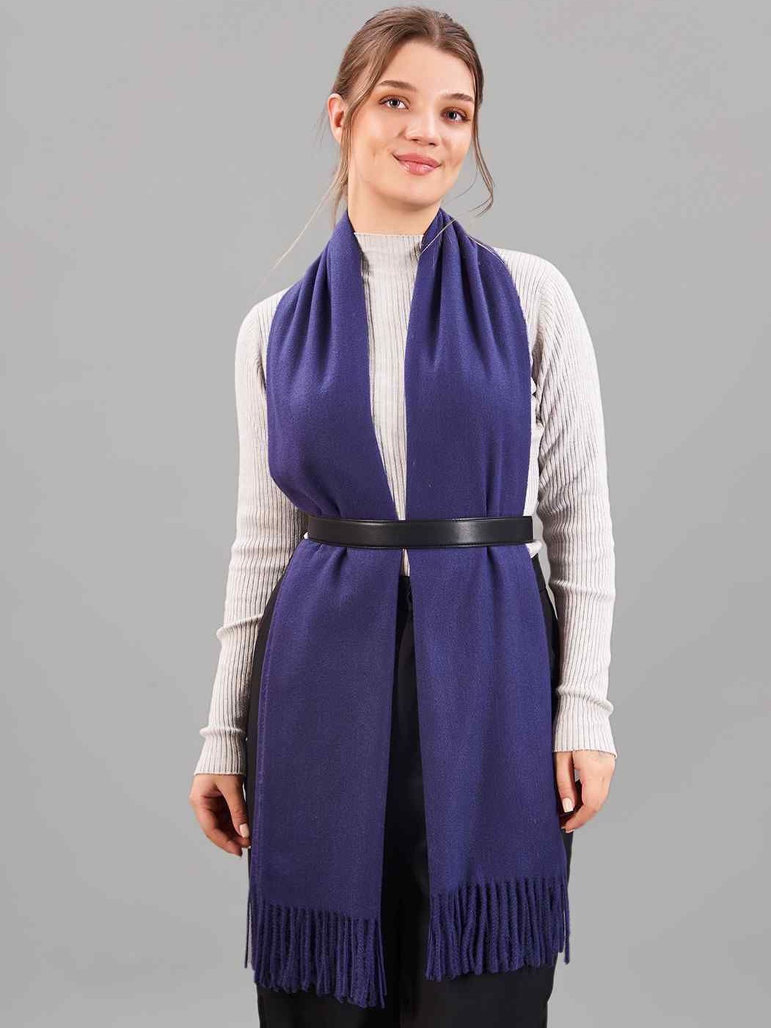 

Tossido Women Acrylic Mufflers, Blue