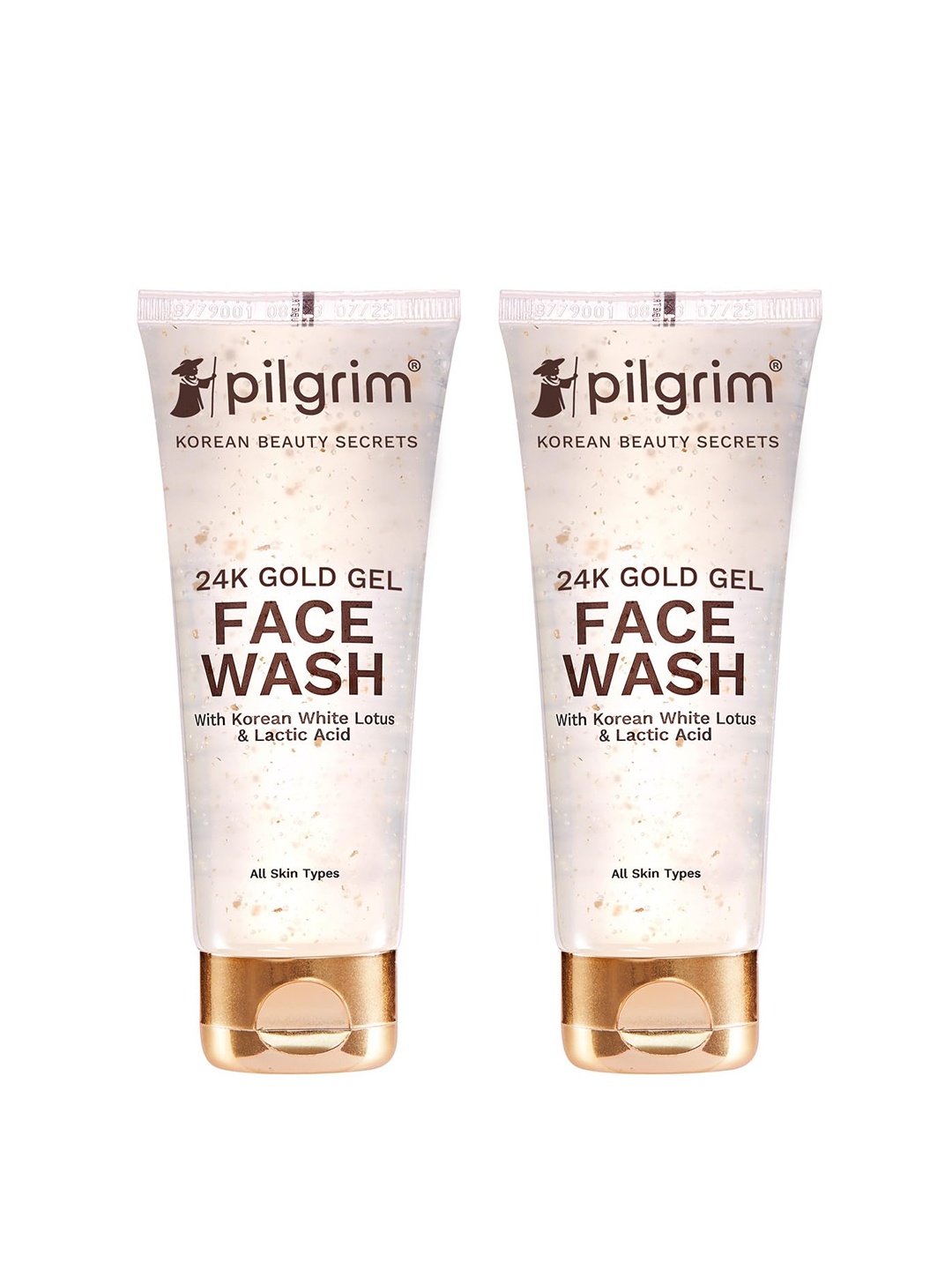 

Pilgrim Set Of 2 24K Gold Gel Face Wash with Korean White Lotus & Lactic Acid - 80ml Each