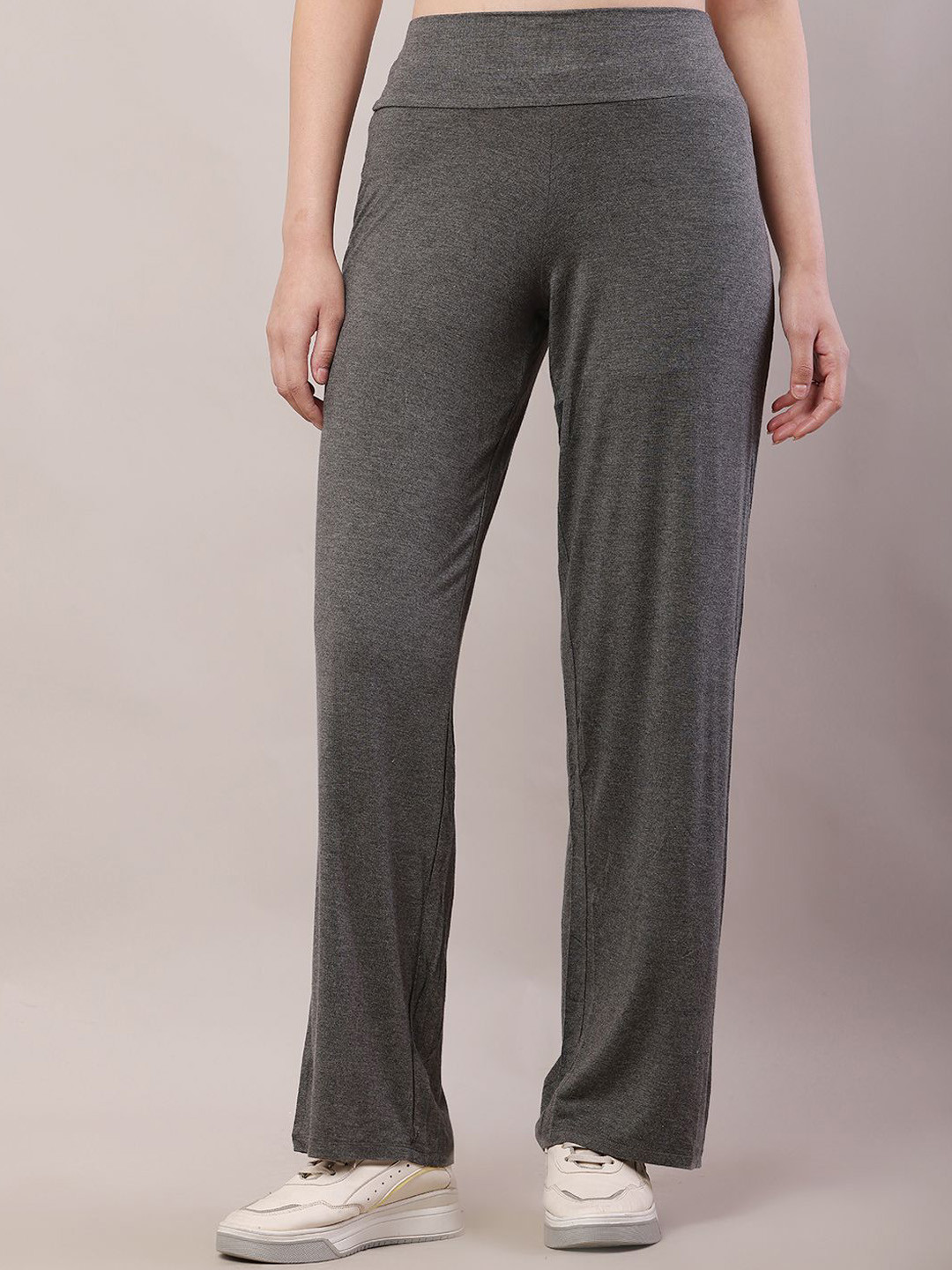 

NoBarr Women Cotton Trousers, Grey