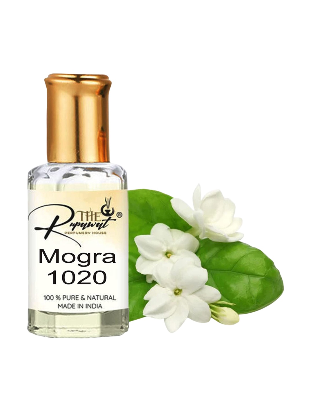 

THE RUPAWAT Perfumery House Mogra 1020 Natural & Alcohol-Free Attar - 12 ml, Transparent