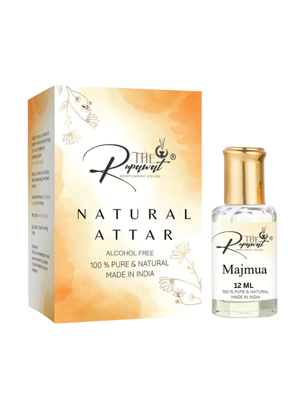 

THE RUPAWAT Perfumery House Majmua Natural & Alcohol-Free Attar - 12 ml, Transparent