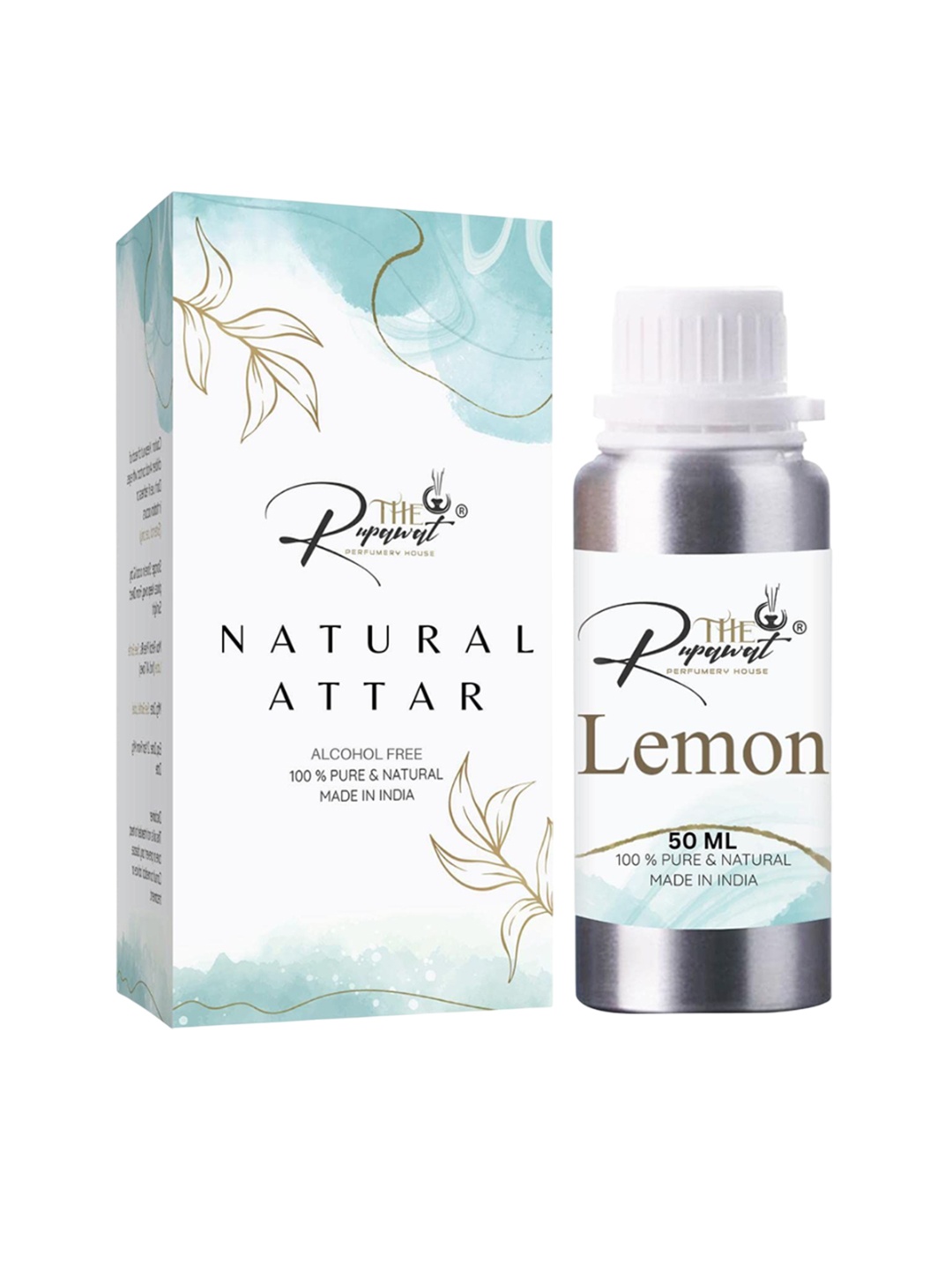 

THE RUPAWAT Perfumery House Lemon Natural Alcohol Free Attar - 50 ml, Transparent