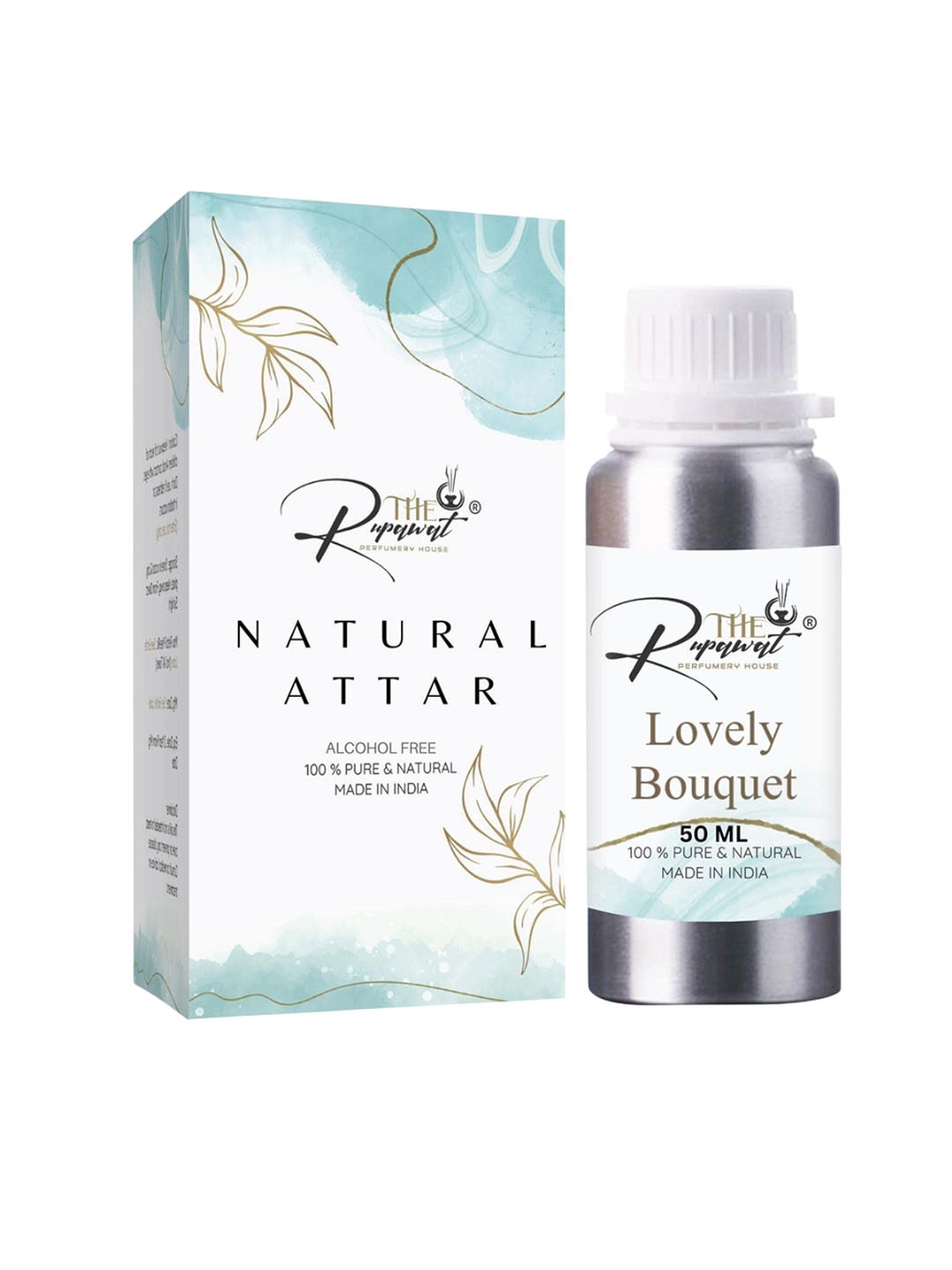 

THE RUPAWAT Perfumery House Lovely Bouquet Natural & Alcohol-Free Attar - 50 ml, Transparent