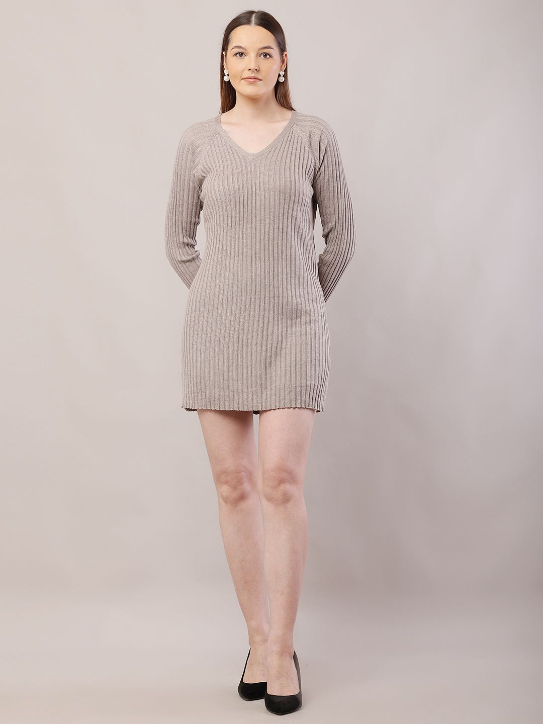 

NoBarr Mini Jumper Dress, Brown