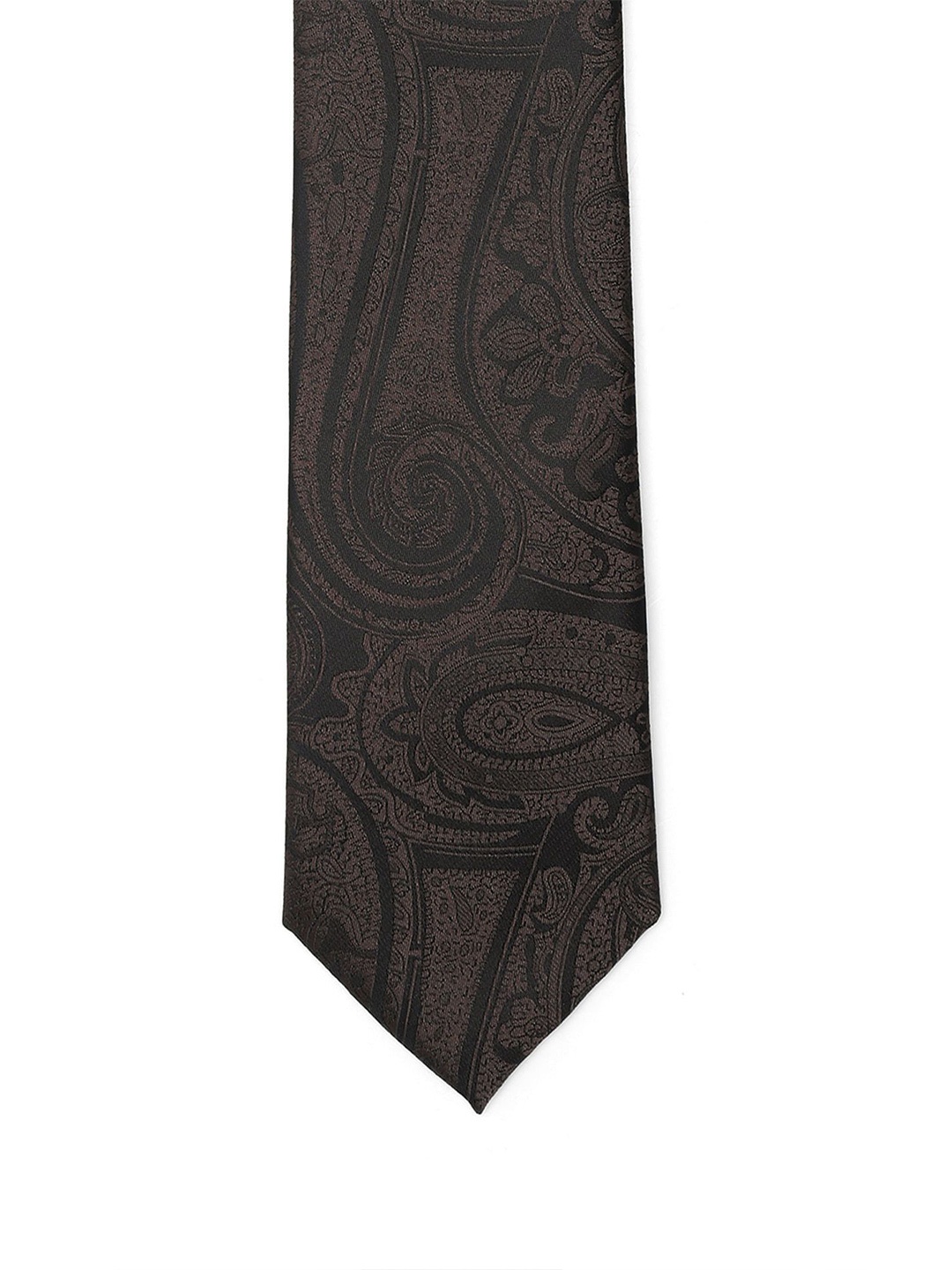 

Arrow Men Woven Design Broad Tie, Brown