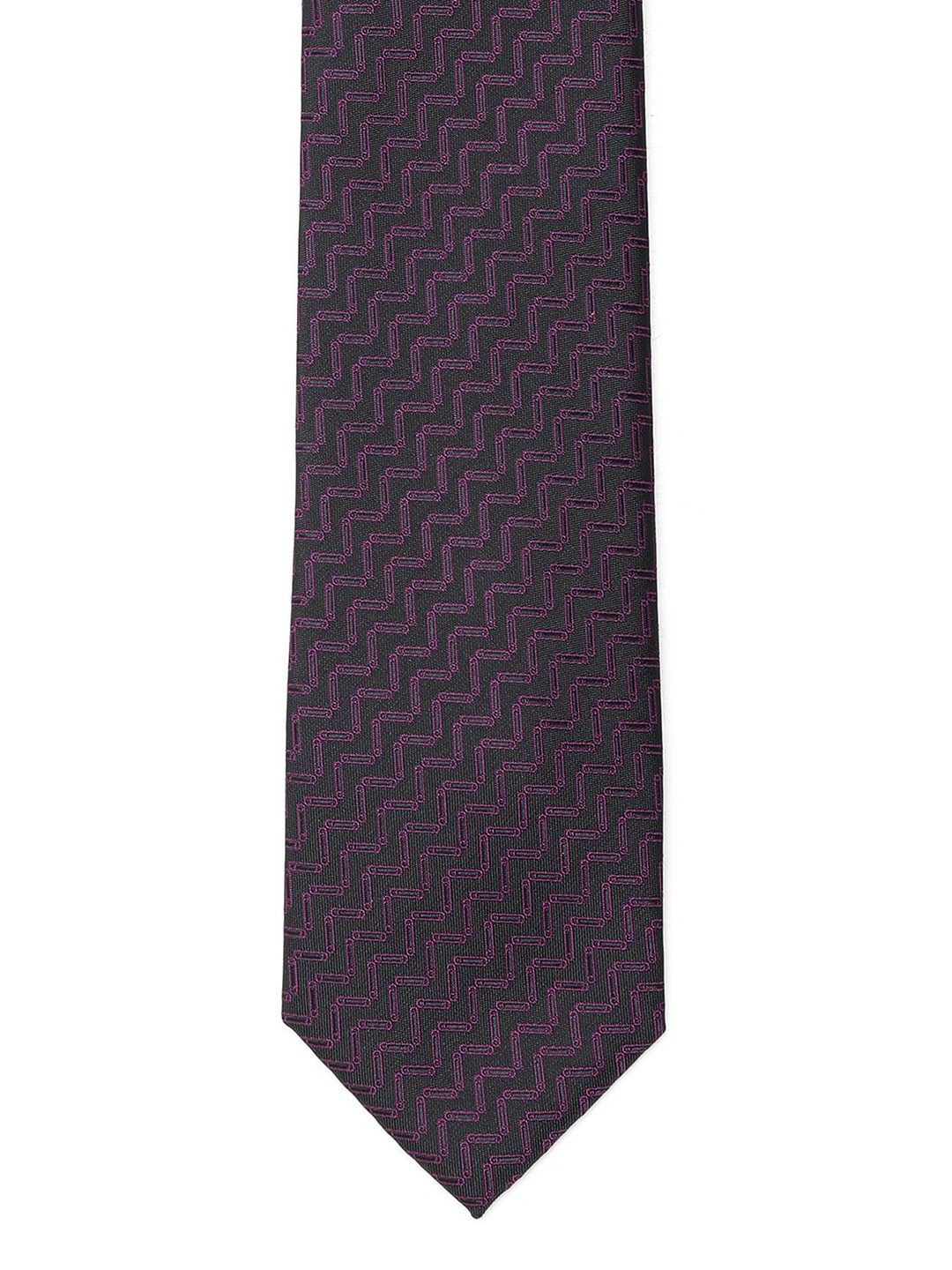 

Arrow Men Woven Design Broad Tie, Purple