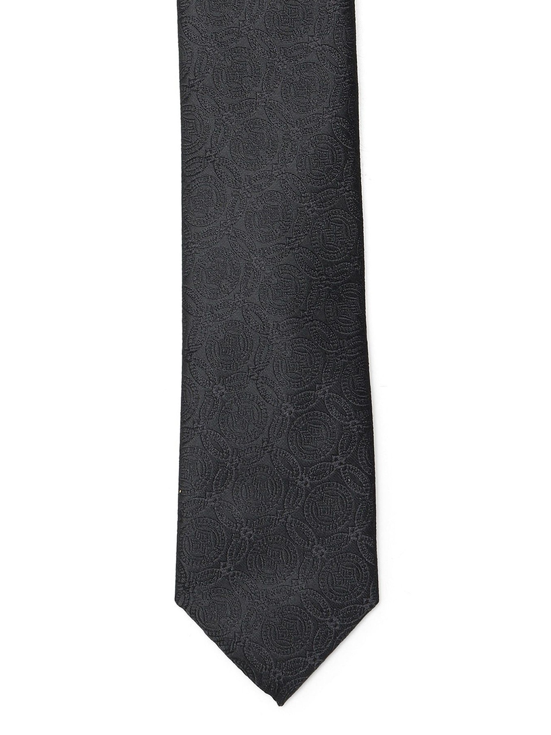 

Arrow Men Woven Design Broad Tie, Black