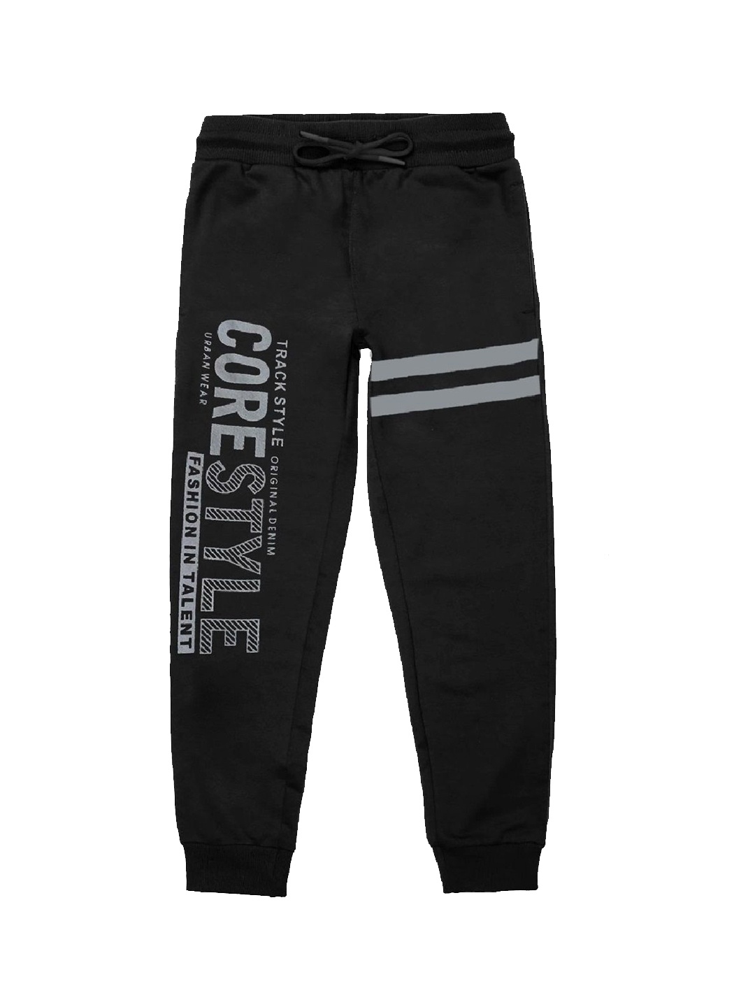 

Kaff Boys Typography Printed Mid-Rise Outdoor Toddler Casual Joggers, Black
