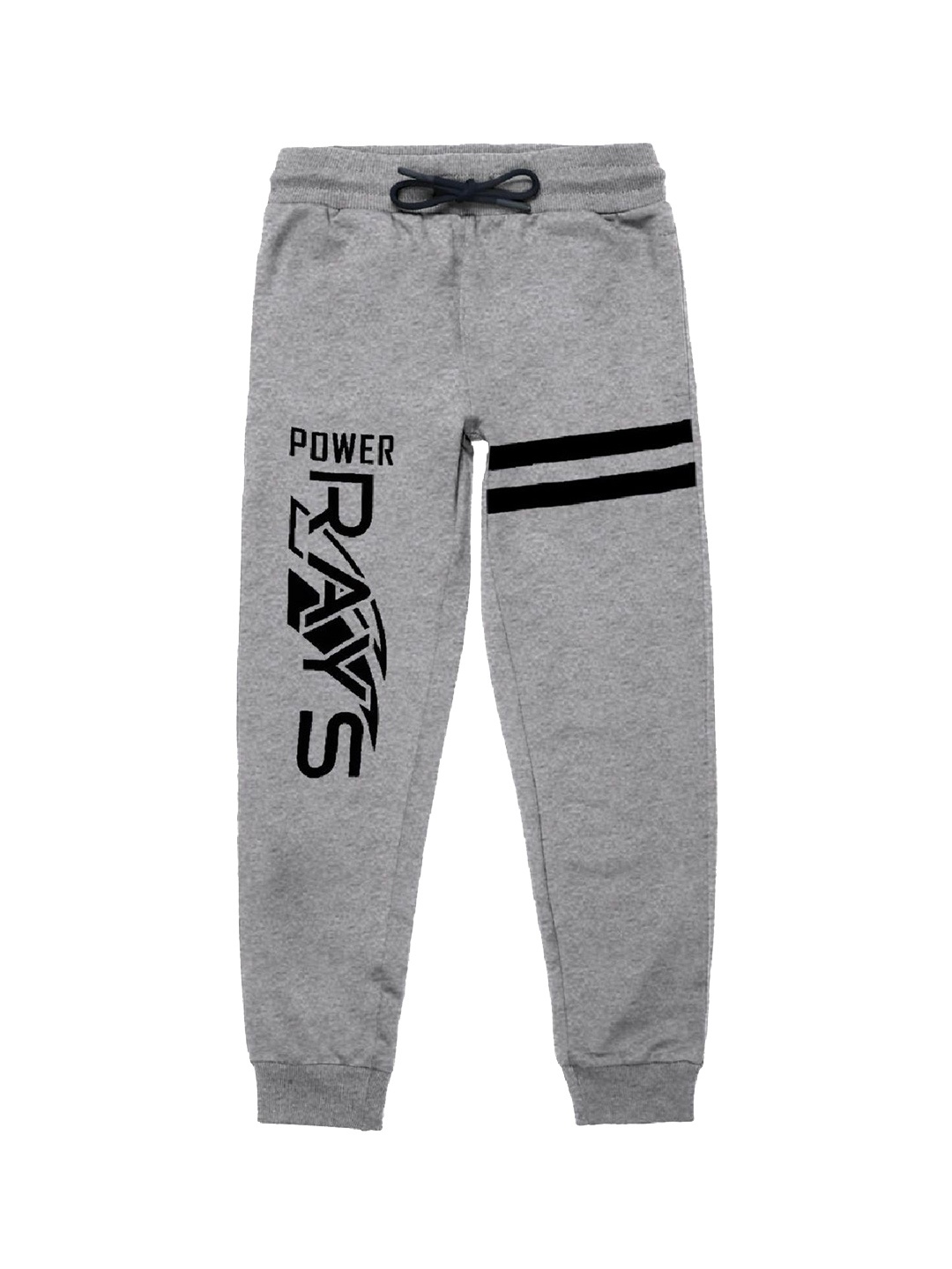 

Kaff Boys Typography Printed Mid-Rise Outdoor Toddler Casual Joggers, Grey melange