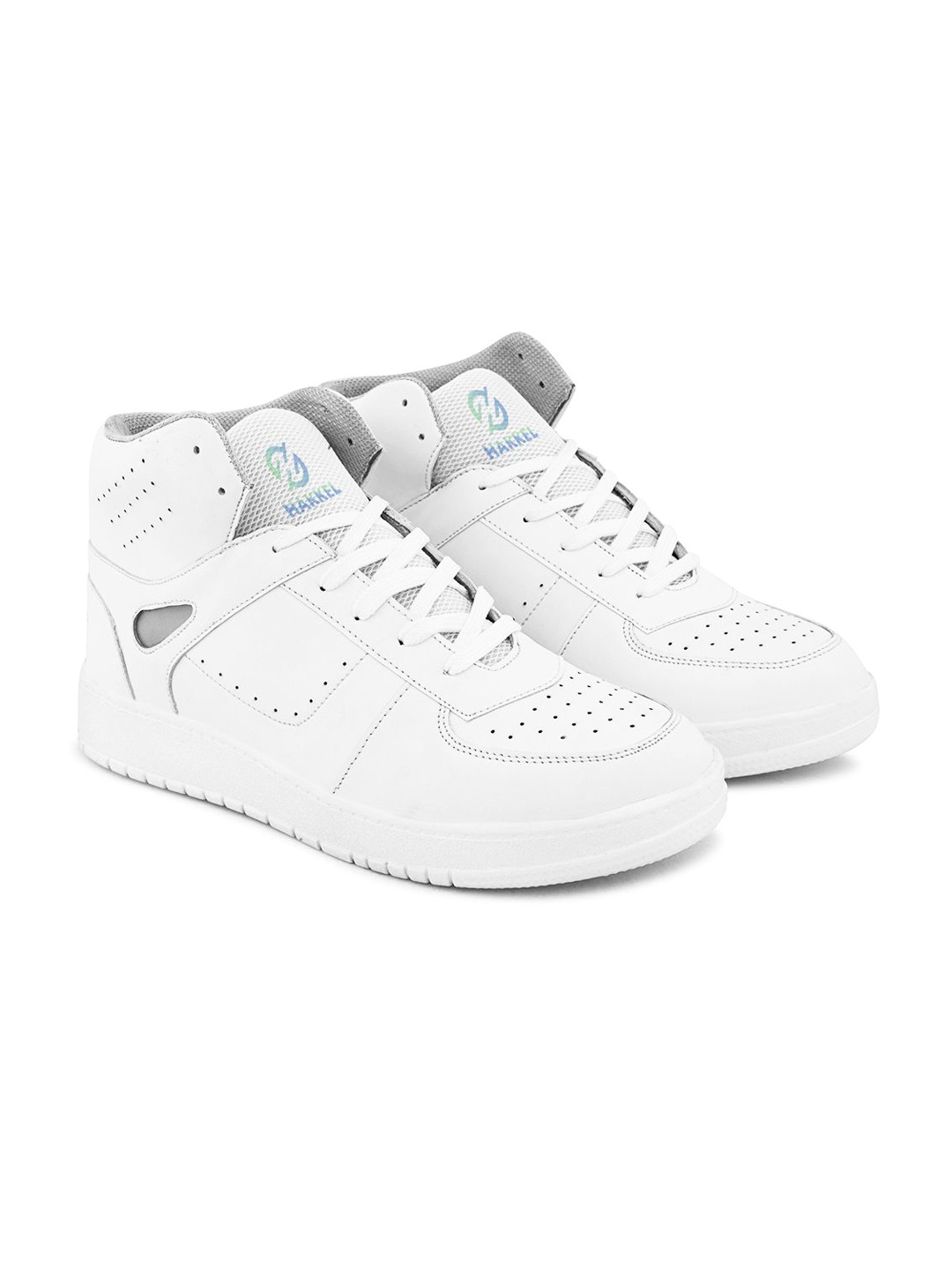 

HAKKEL Men Round Toe Comfort Insole Lightweight Sneakers, White