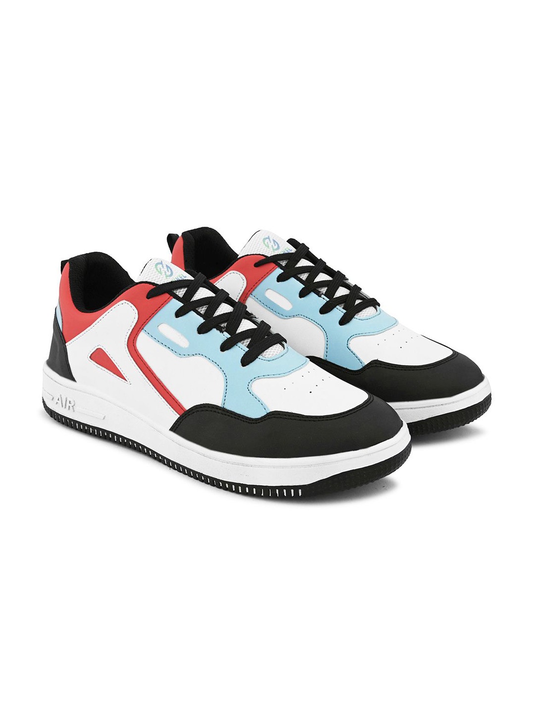 

HAKKEL Men Colourblocked Round Toe Comfort Insole Lightweight Sneakers, White