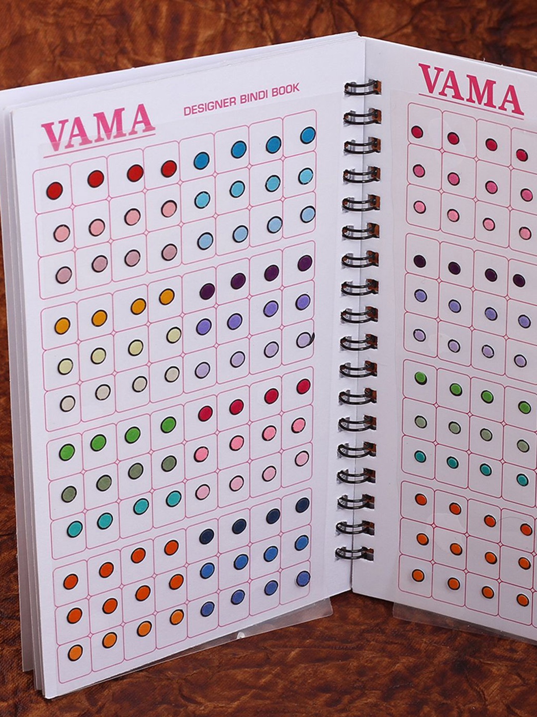 

VAMA Multicolored Sketch Black Border Bindis Sindoor Kumkum Sticker Colourful Bindi Book, Multi