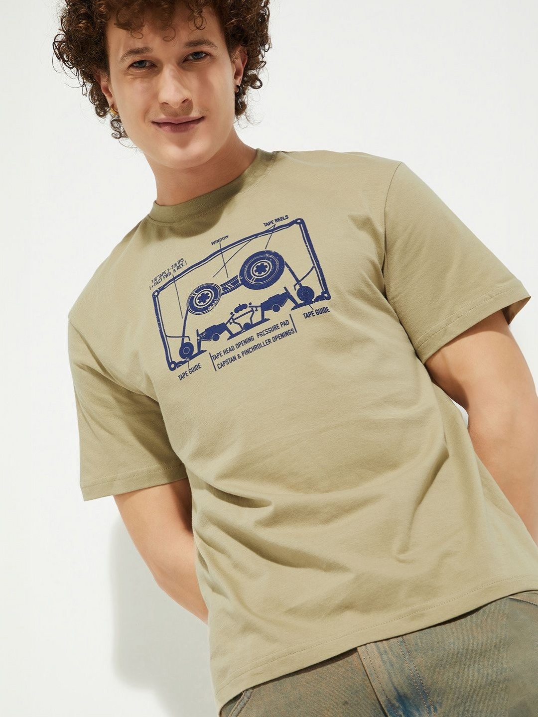 

MAX URB_N Men Printed T-shirt, Grey