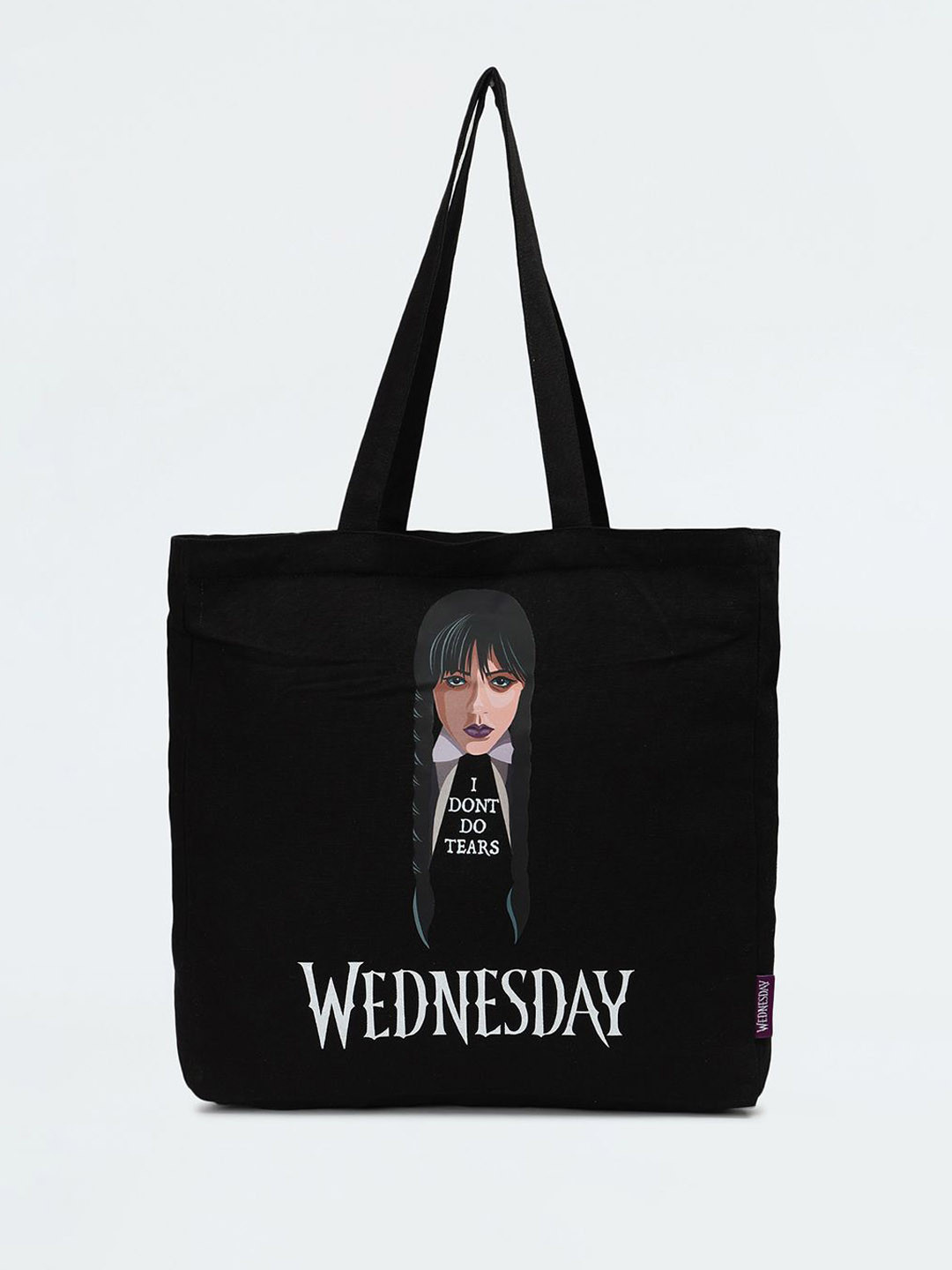 

max Women Graphic Printed Shopper Cotton Tote Bag, Black