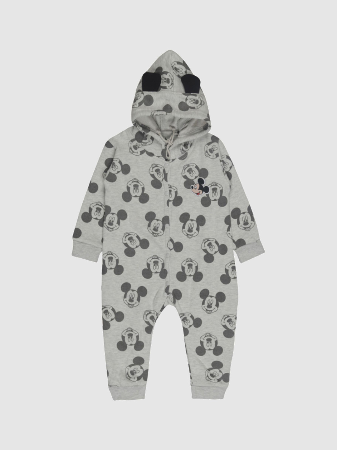 

Bodycare Infant Kids Printed Pure Cotton Romper, Grey