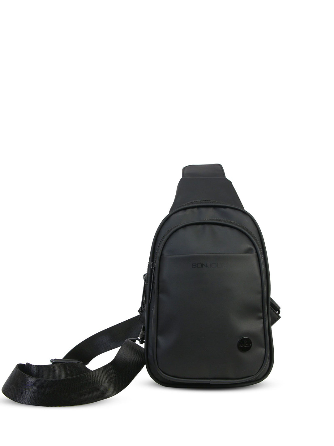 

Bonjour Solid Cross Body Sling Bag, Black