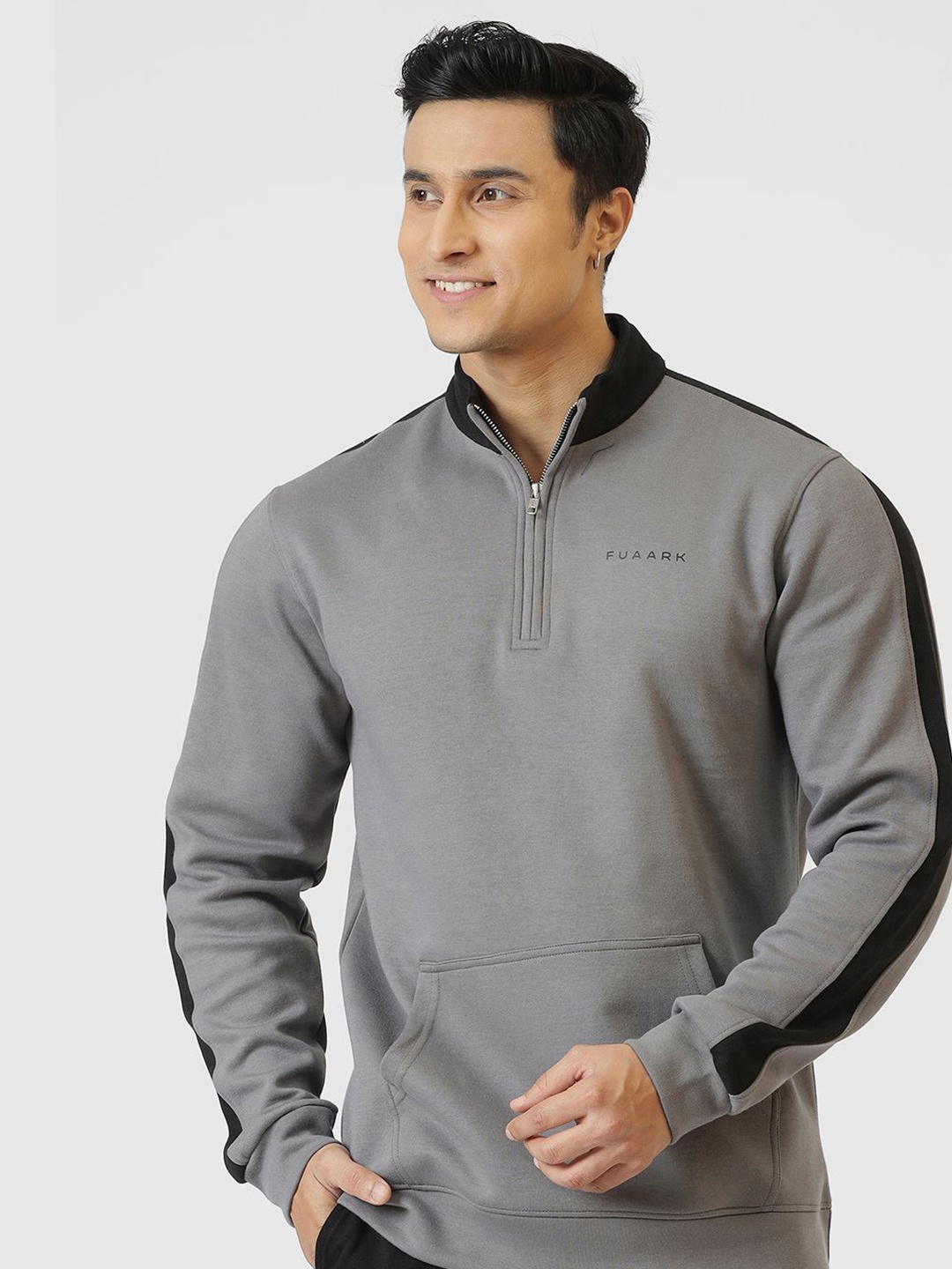 

Fuaark Alpine Regular Fit Polycotton Pullover For Men's, Grey