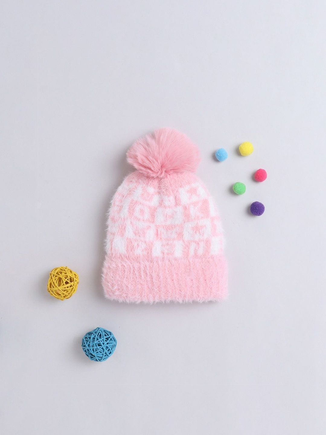 

The Magic Wand Boys Printed Woollen Beanie, Peach