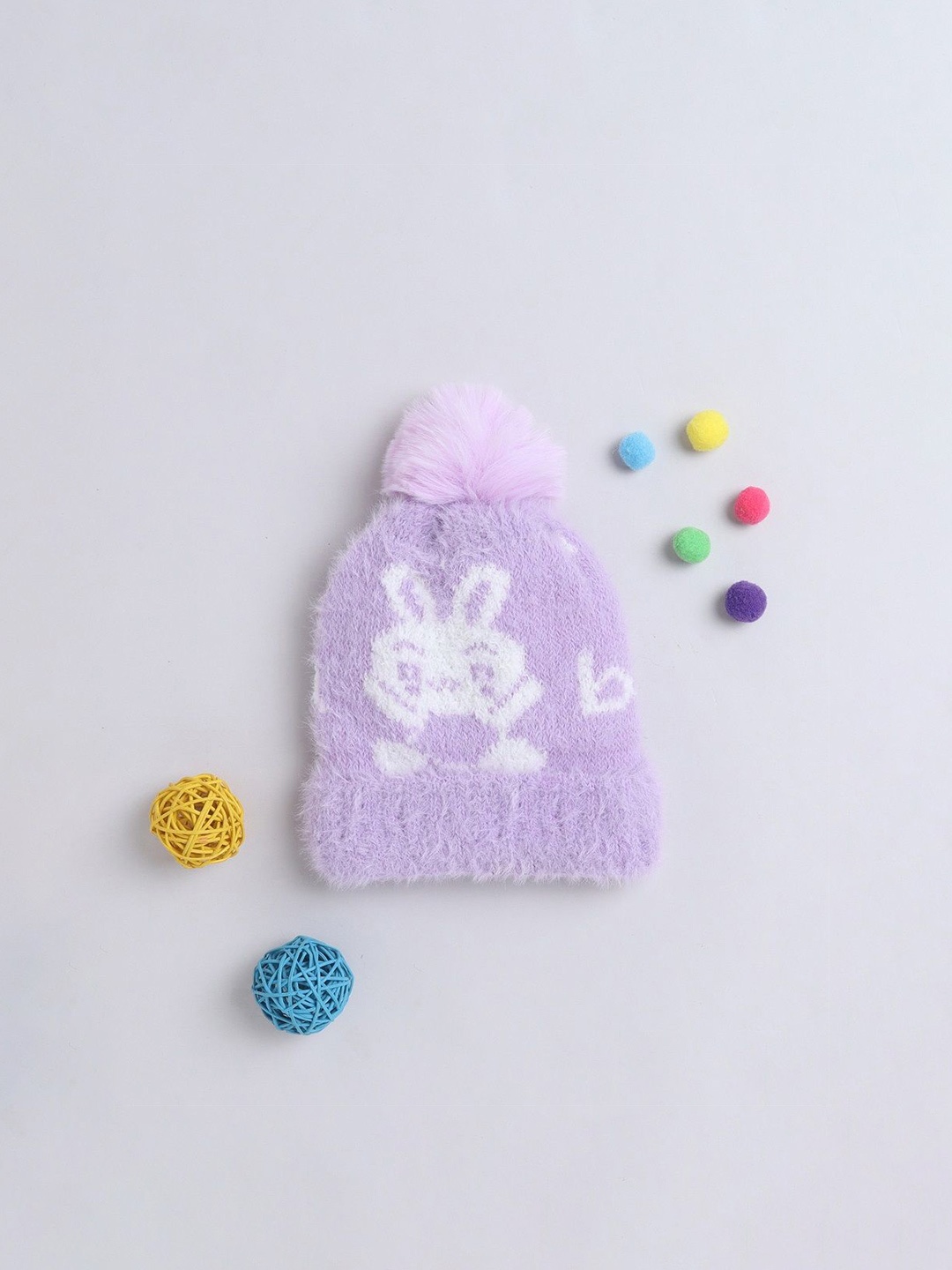 

The Magic Wand Boys Printed Woollen Beanie, Purple