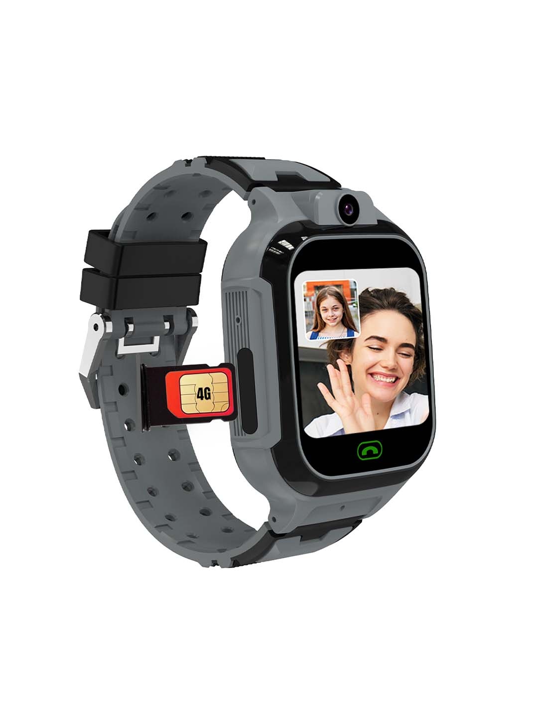 

sekyo Unisex Kids Grey & Black Carepal Pro Plus Smart Watch