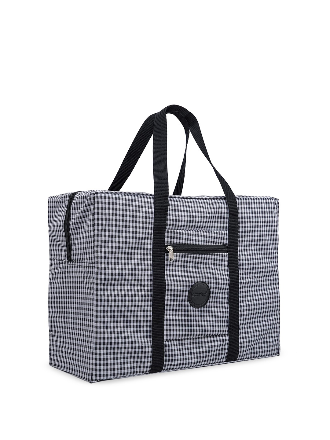 

Storite Printed Medium Foldable Casual Duffel Bag, Black