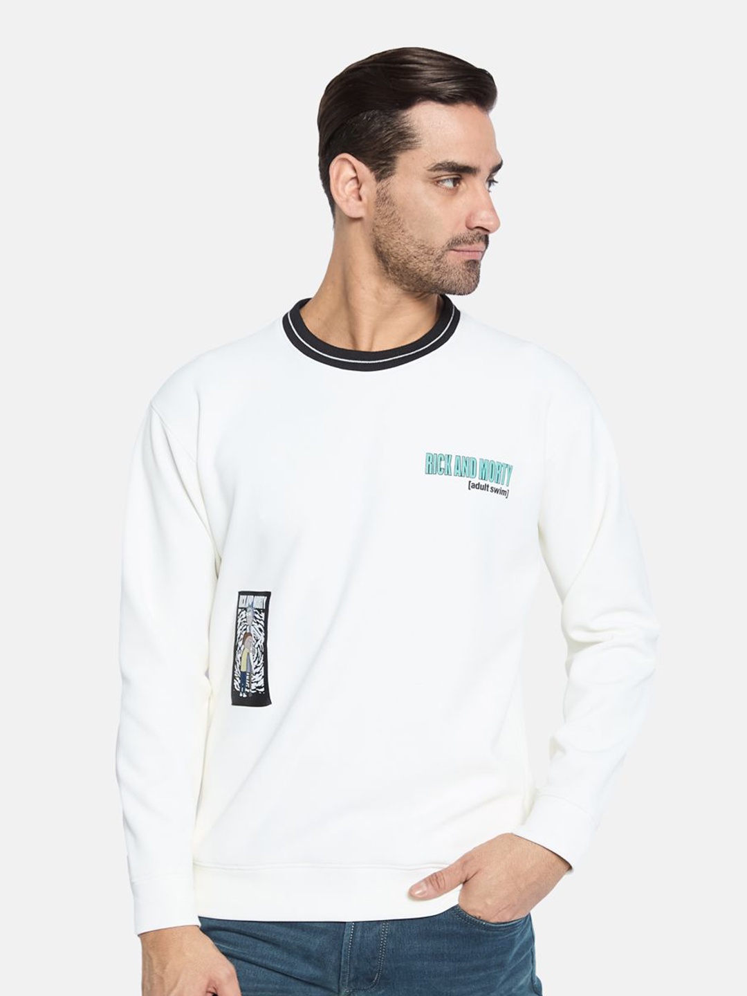 

Octave Men Pullover Sweatshirt, White